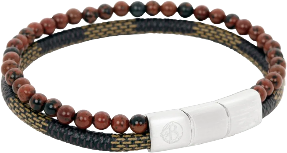 Benson Beaded Bracelet Brown