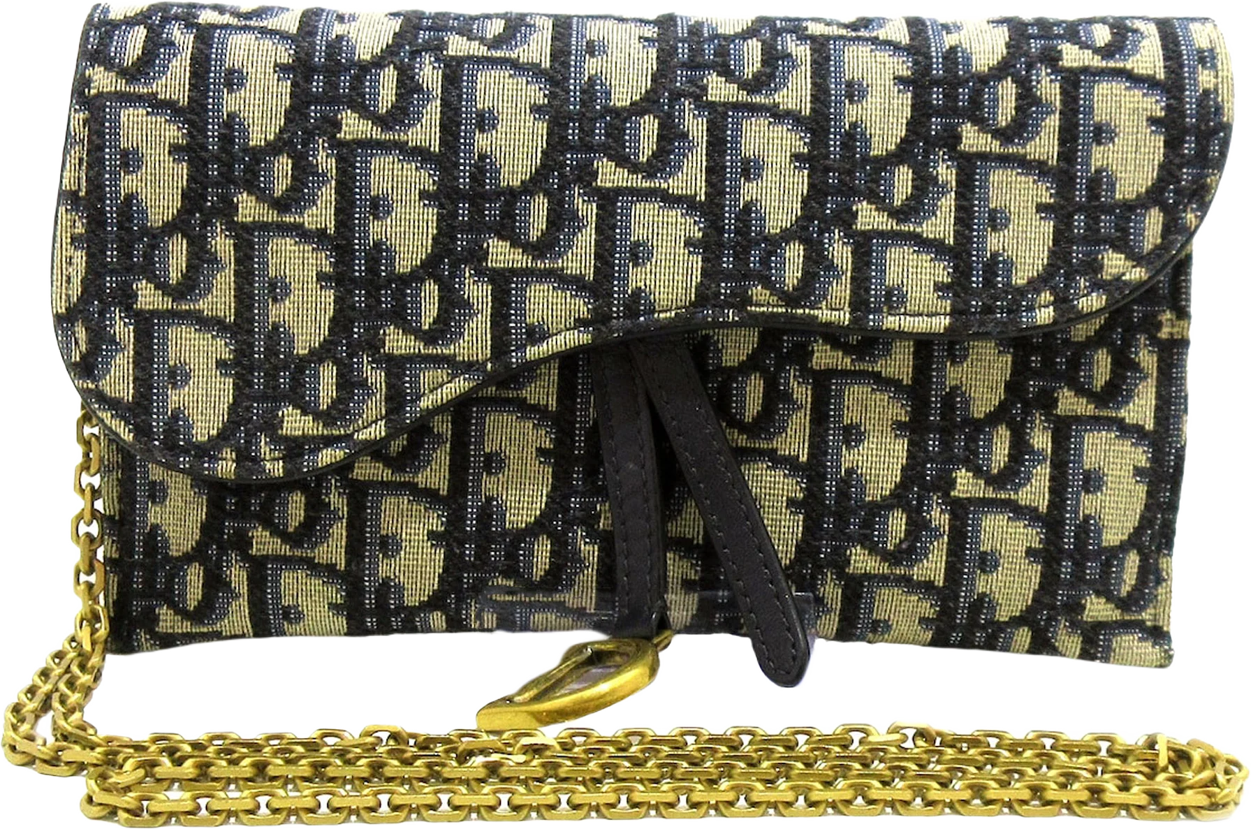 Dior Oblique Saddle Wallet On Chain