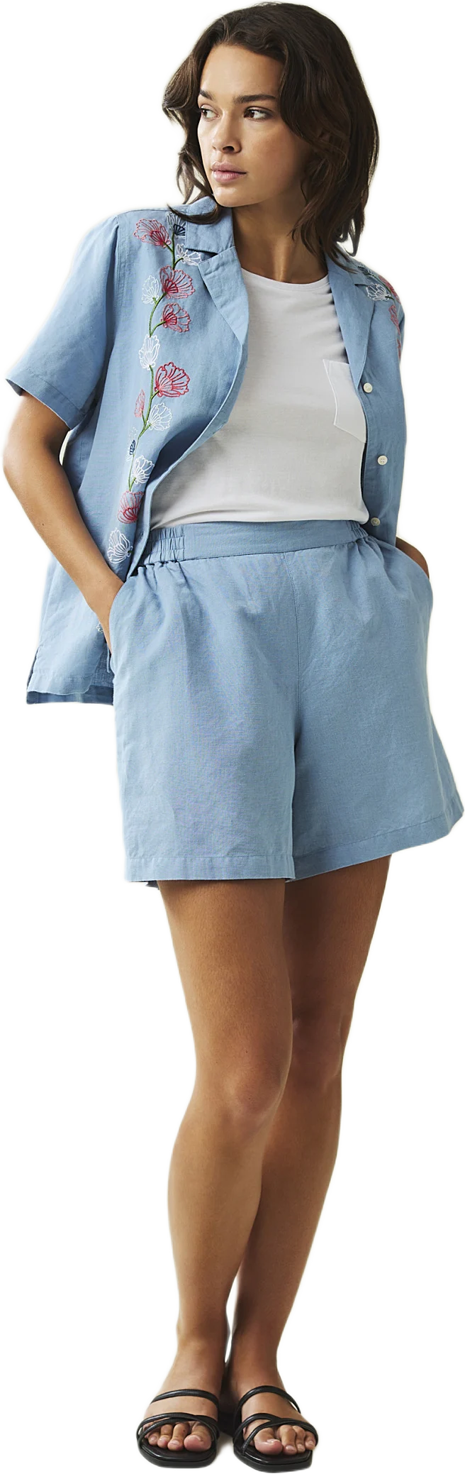 Ruby Linen Blend Shorts