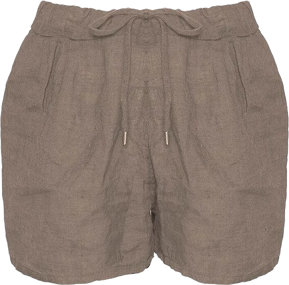 17691, Shorts, Linen - Nougat