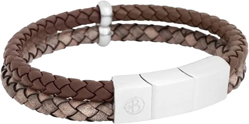 Leith Leather Bracelet Brown