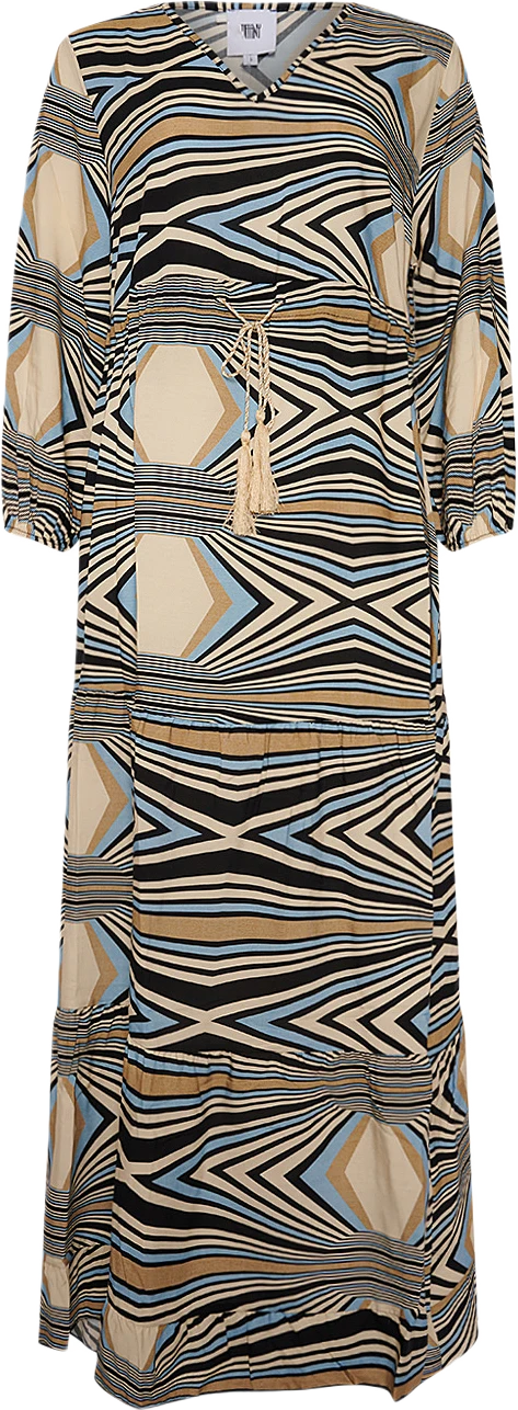 Valentina, Dress, Viscose - Geo Print