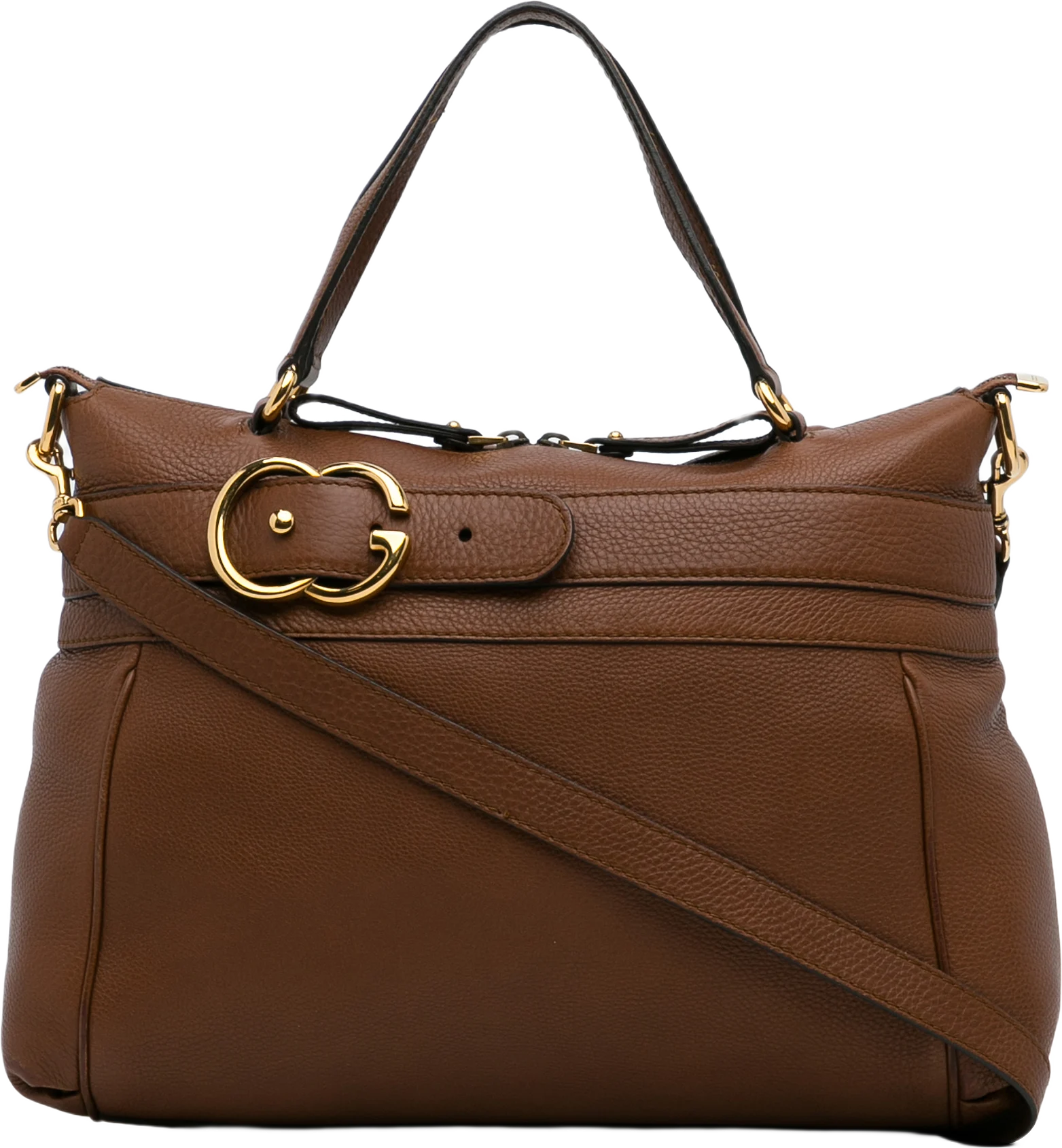 Gucci Medium Leather Ride Top Handle Bag