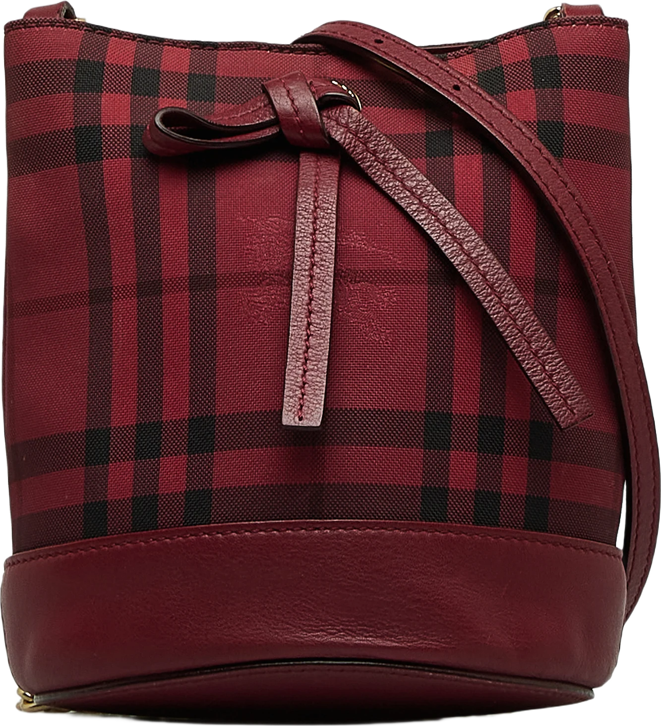 Burberry Haymarket Check Bucket Bag