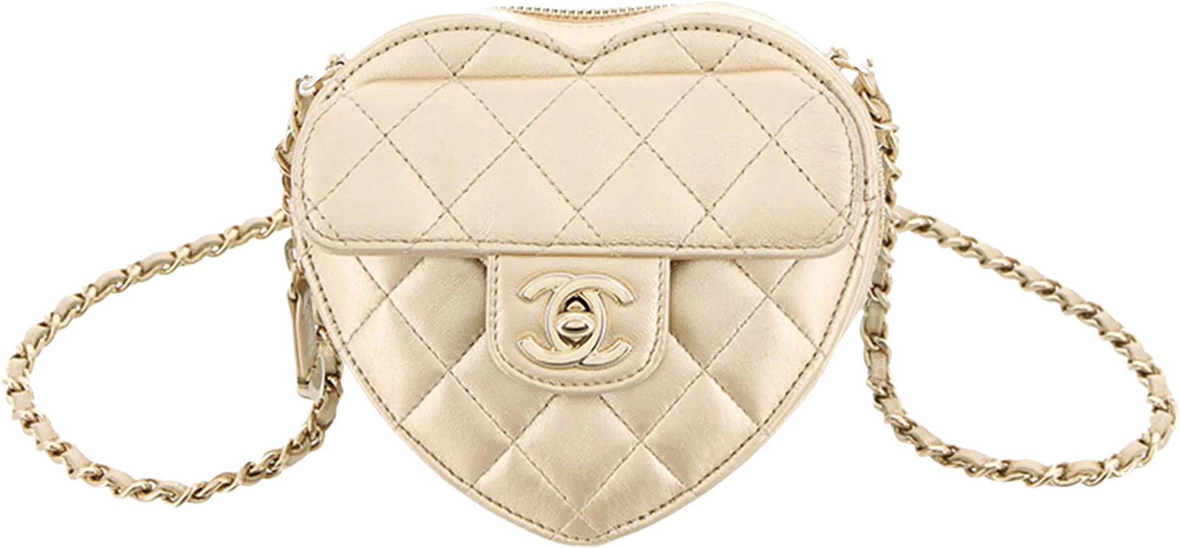 Chanel Mini Cc In Love Heart Crossbody