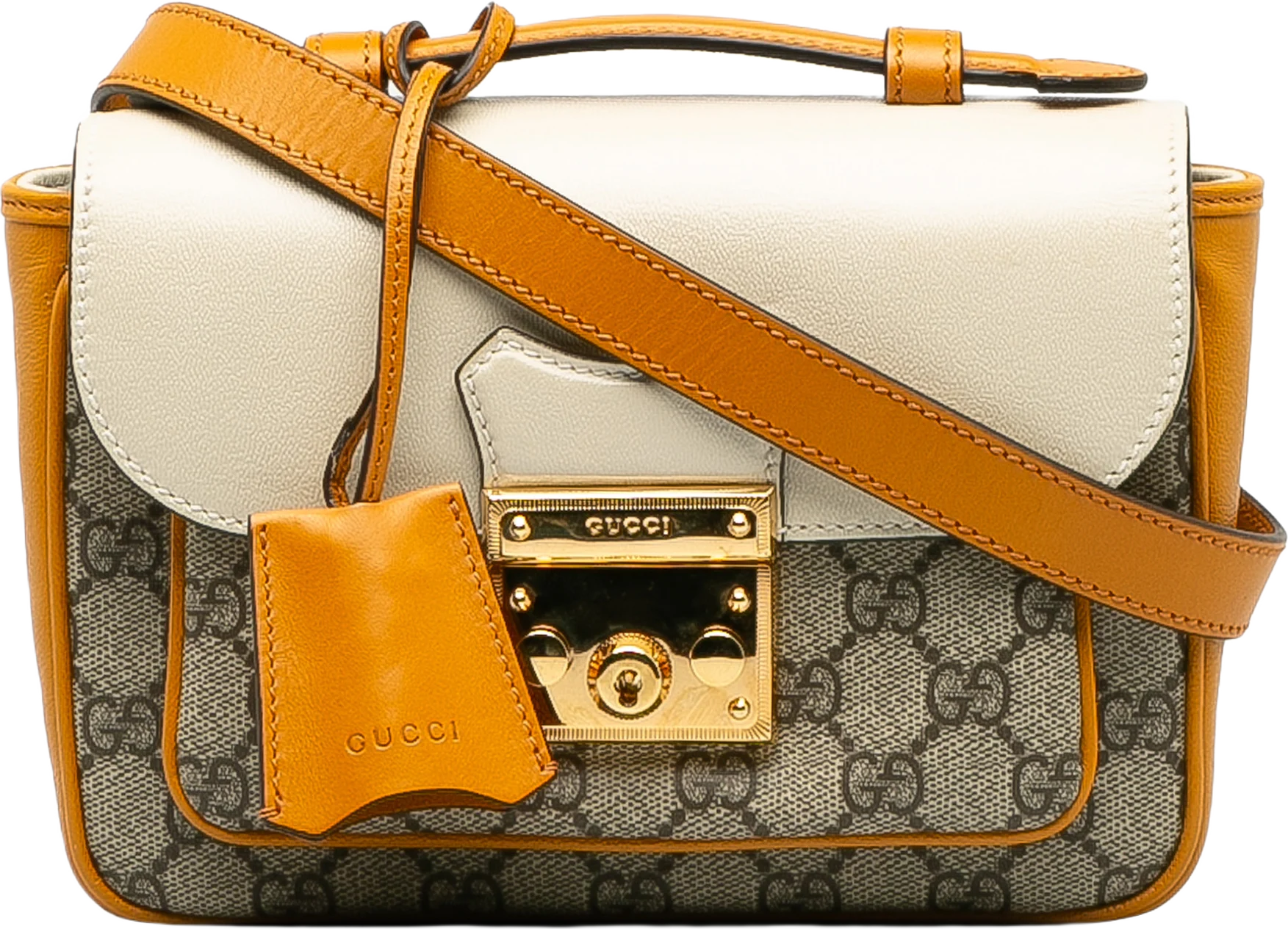 Gucci Gg Supreme Padlock Satchel