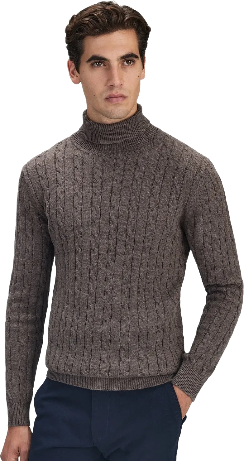 Turtleneck Ribbad Pimabomull