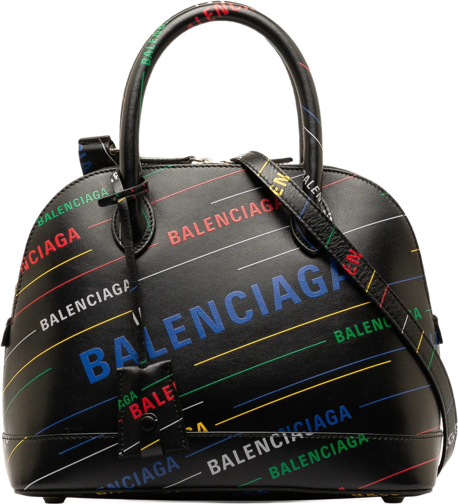 Balenciaga Logo Ville S Top Handle Satchel