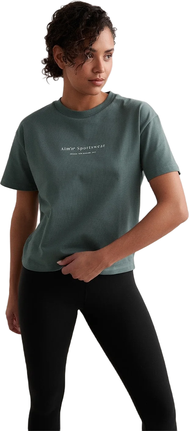 Sage Serif Boxy T-shirt