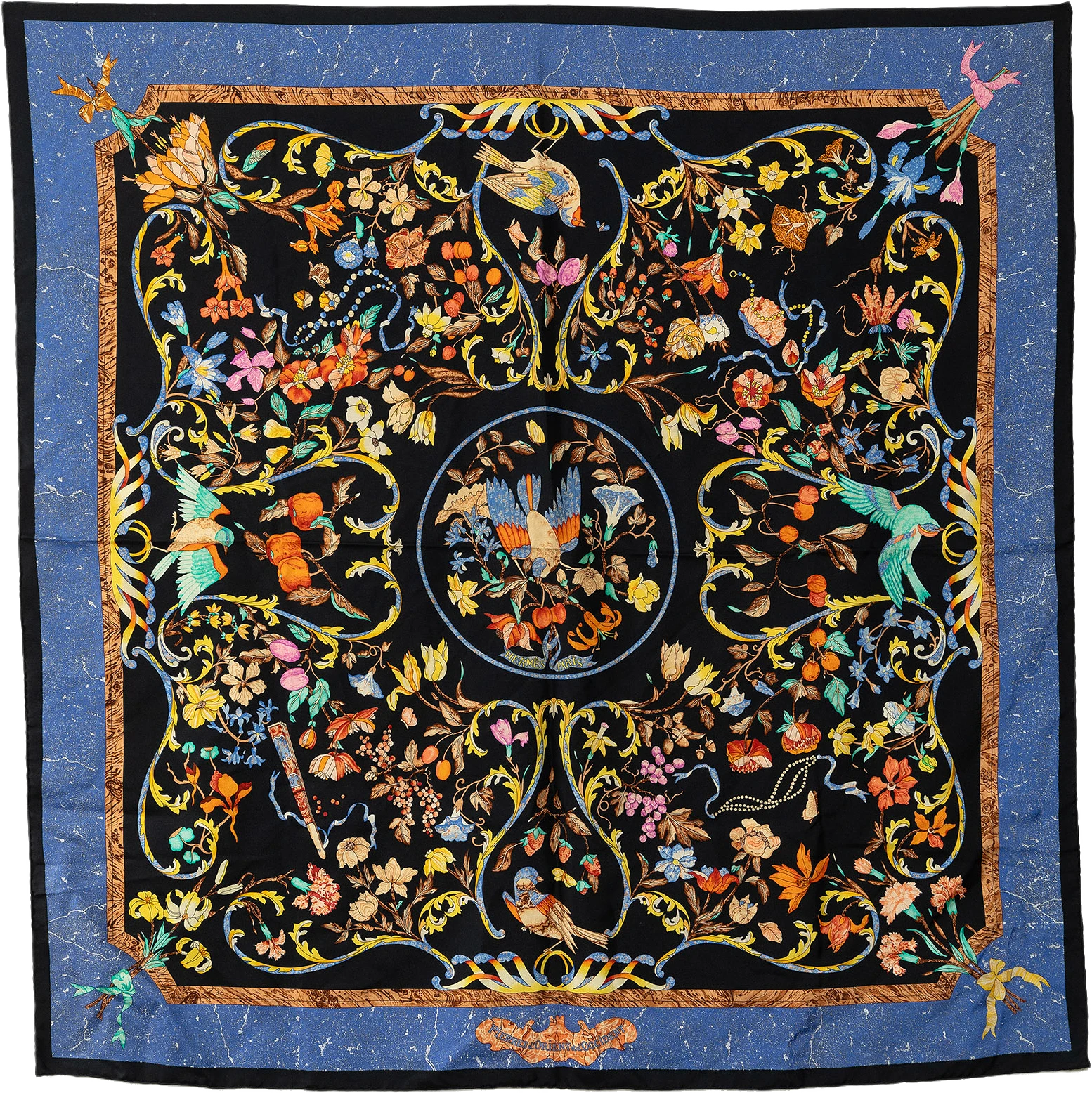 Hermes Pierres D Orient Et D Occident Silk Scarf