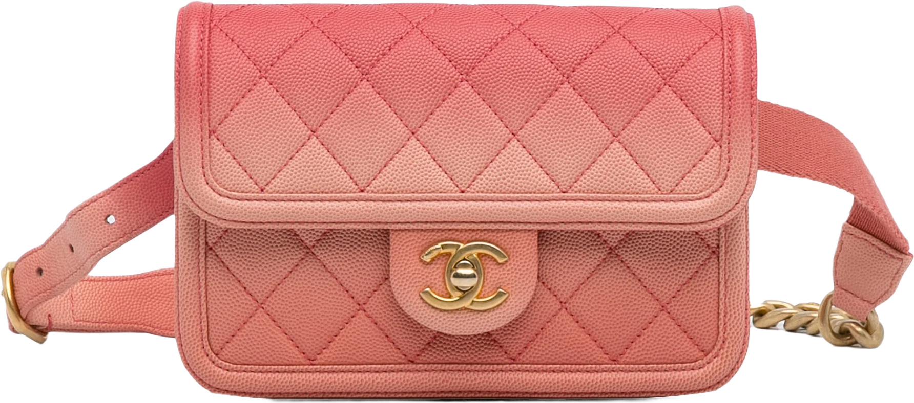 Chanel Caviar Sunset On The Sea Flap Belt Bag