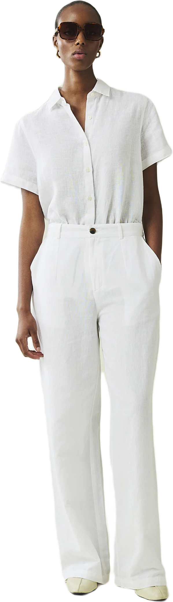 Cleo Linen/cotton Blend Pants