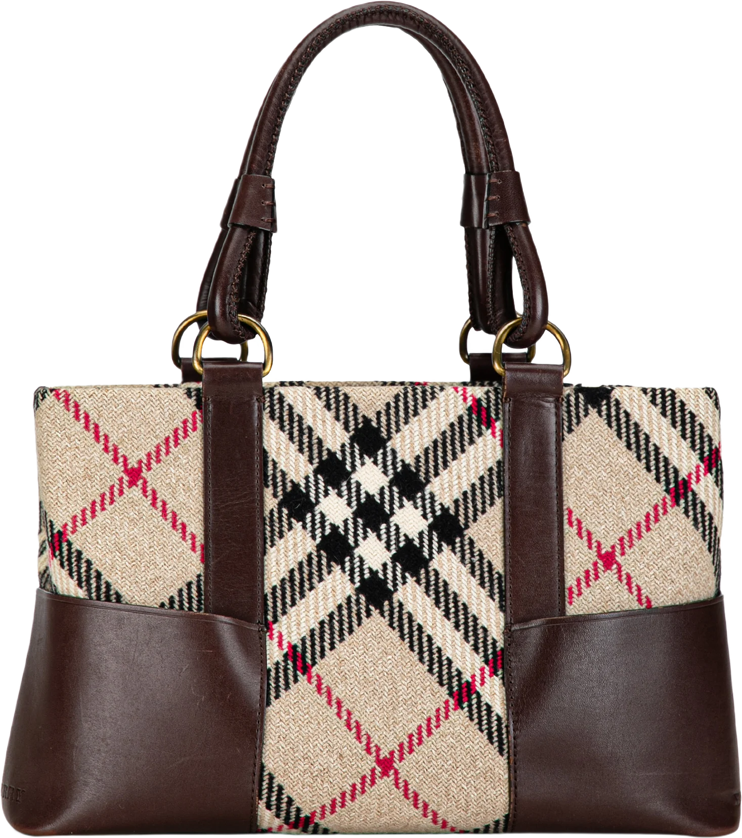 Burberry Wool Supernova Check Handbag