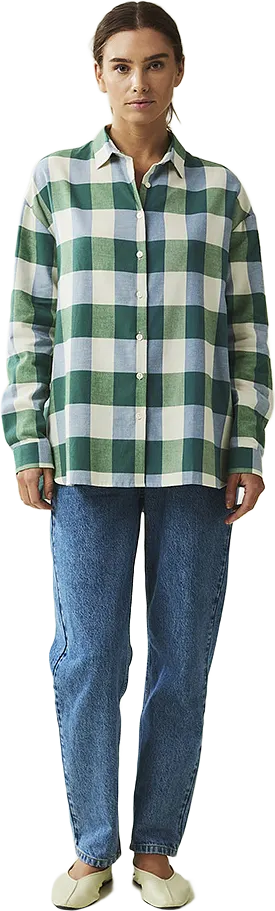 Edith Organic Cotton Flannel Check Shirt