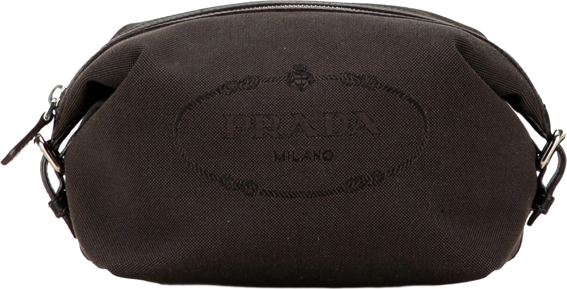 Prada Canapa Logo Canvas Pouch