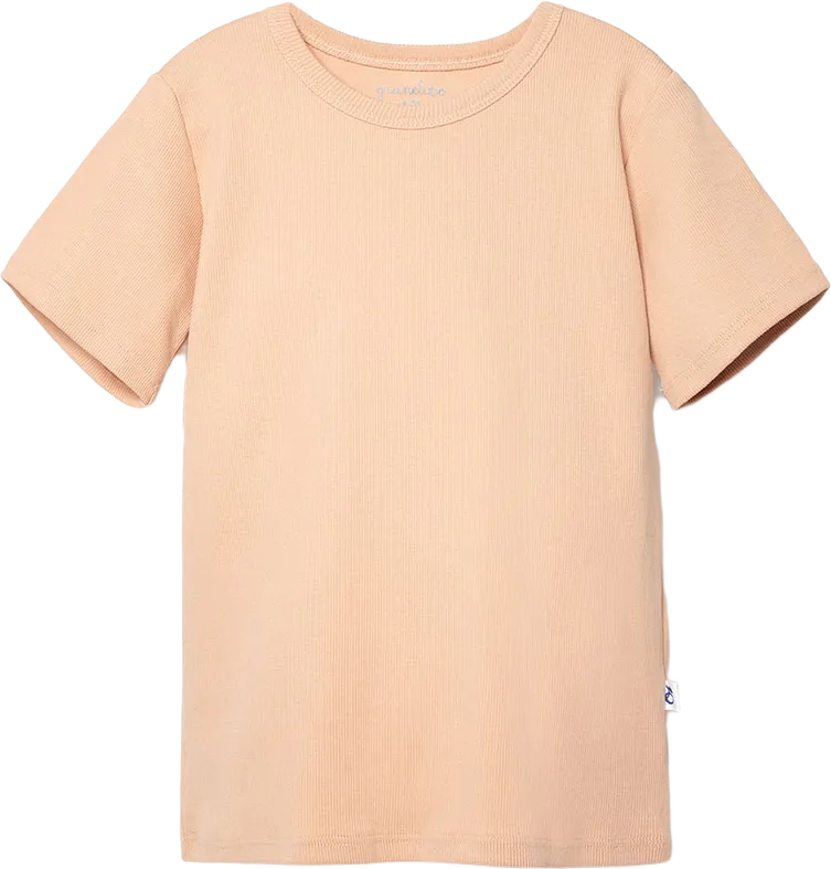 Ekologisk Ribbad T-shirt Pink