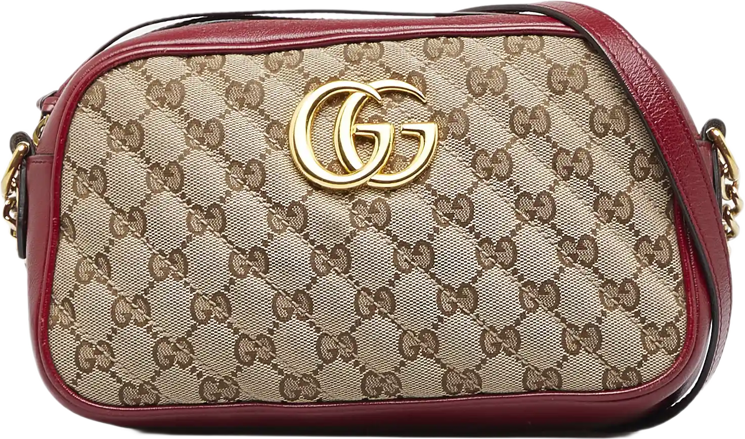 Gucci Small Gg Canvas Marmont Crossbody