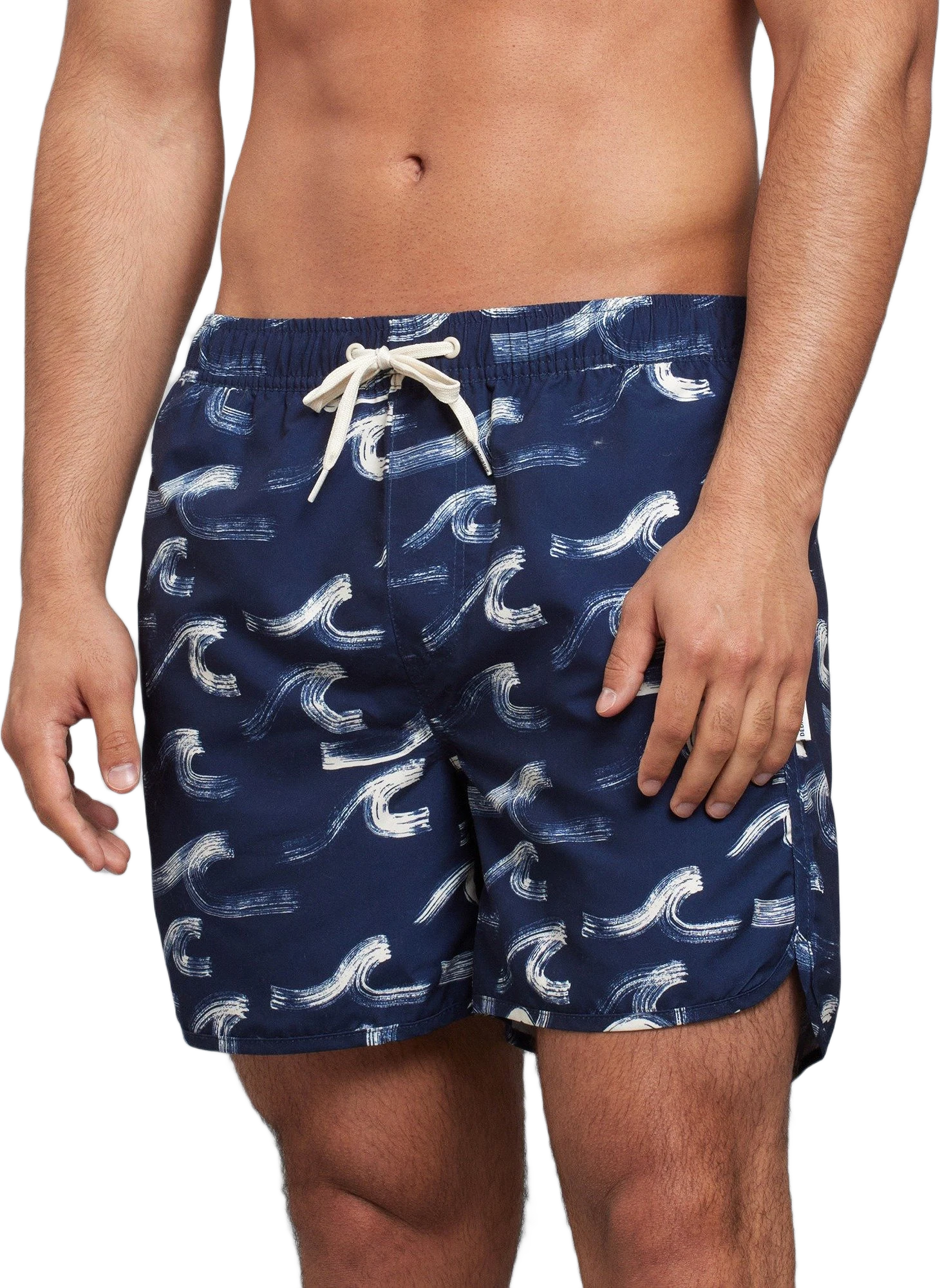 Swim Shorts Sandhamn Brushed Waves Navy