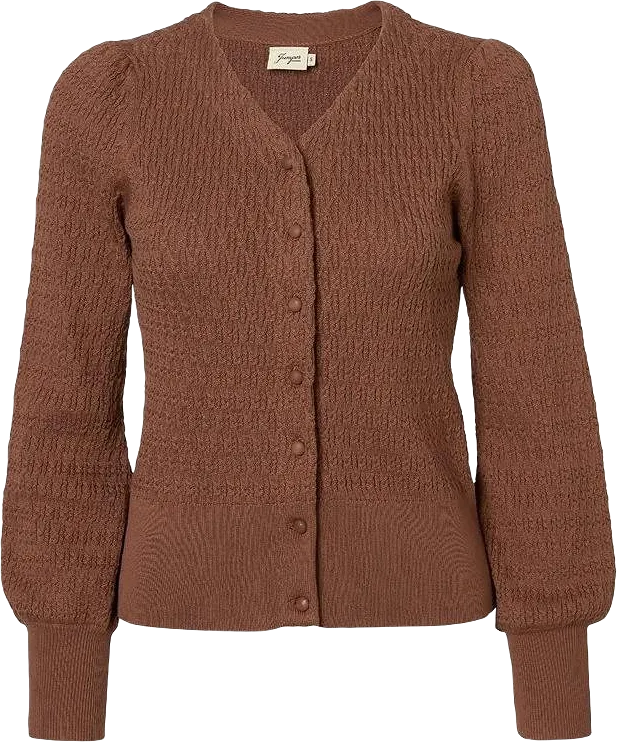 Kort Cardigan I Bomull - Johanna Brown