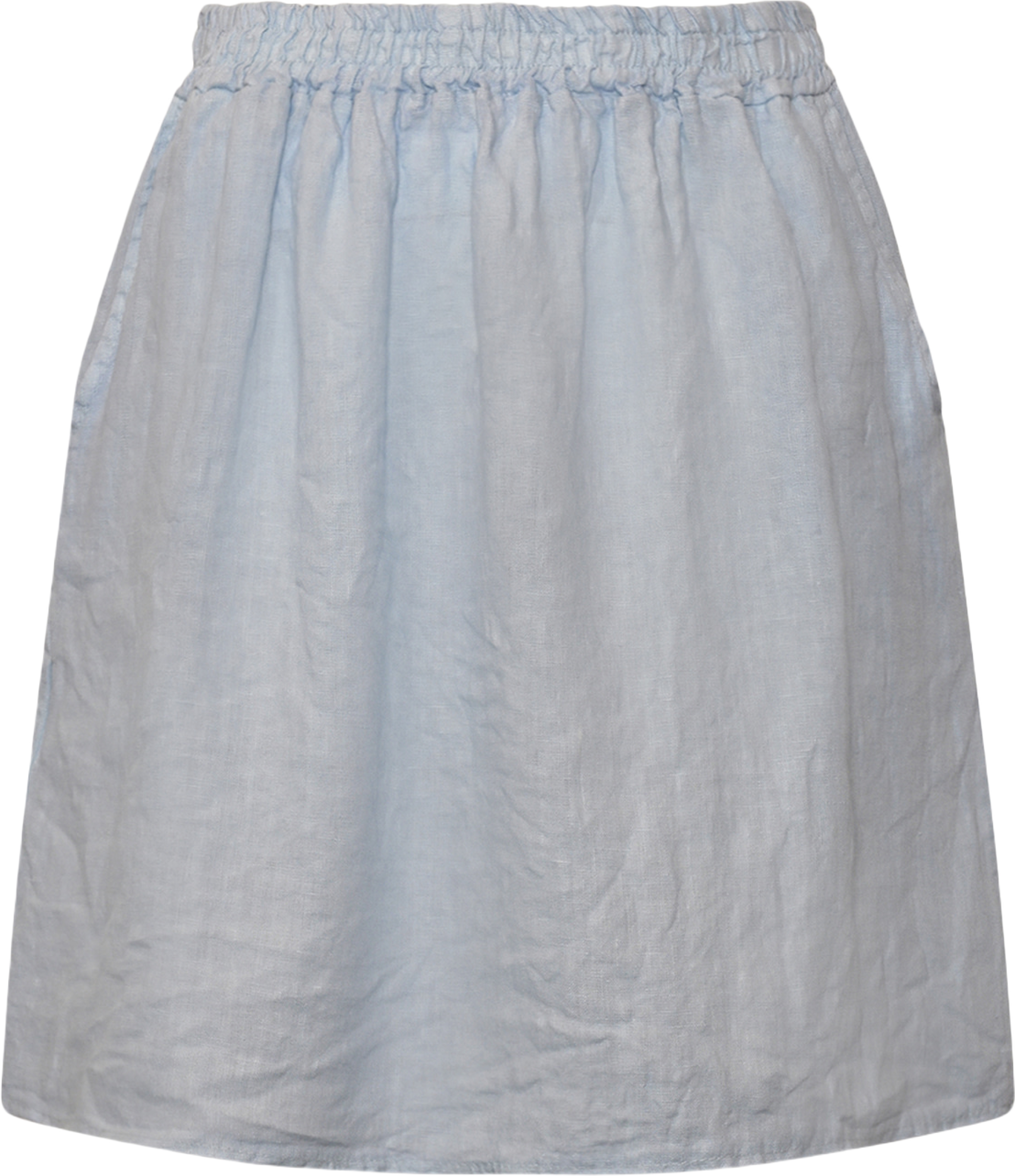 Hildur, Midi Skirt, Linen - Light Blue