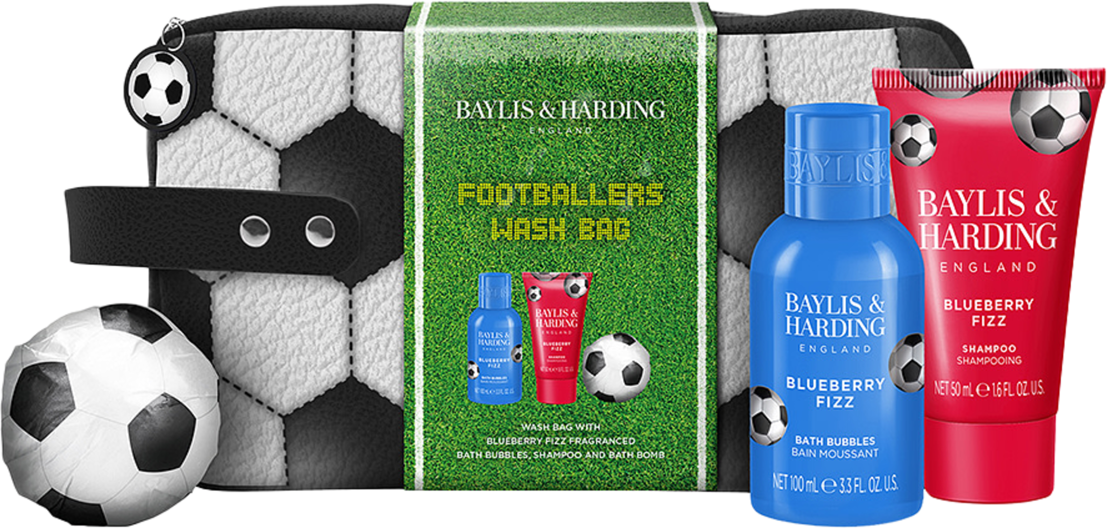 Football Stars Wash Bag Gift Set, från Baylis & Harding. Klicka för att öppna bilden i stort format