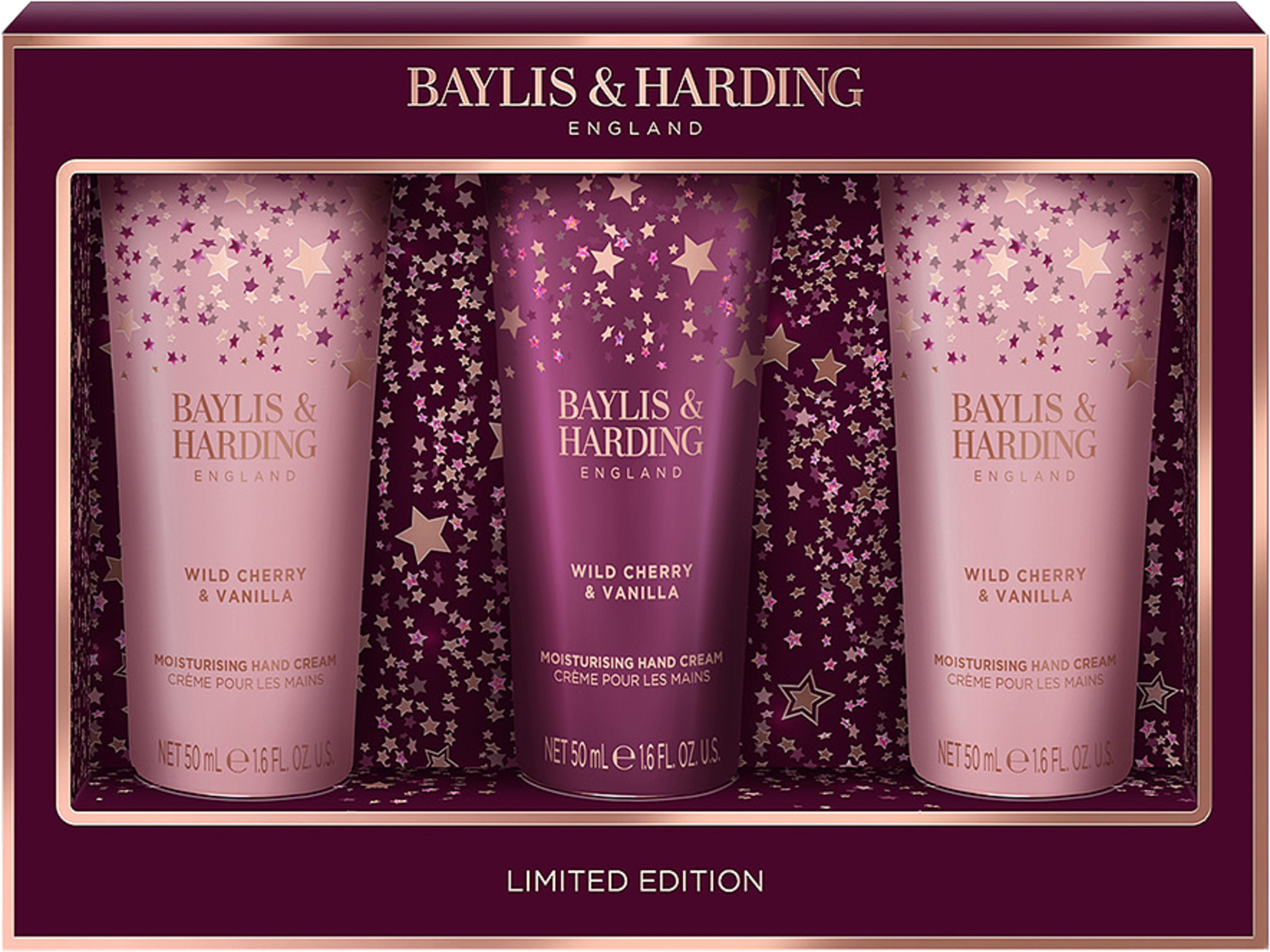 Wild Cherry & Vanilla Luxury Hand Treats Gift Set, från Baylis & Harding. Klicka för att öppna bilden i stort format