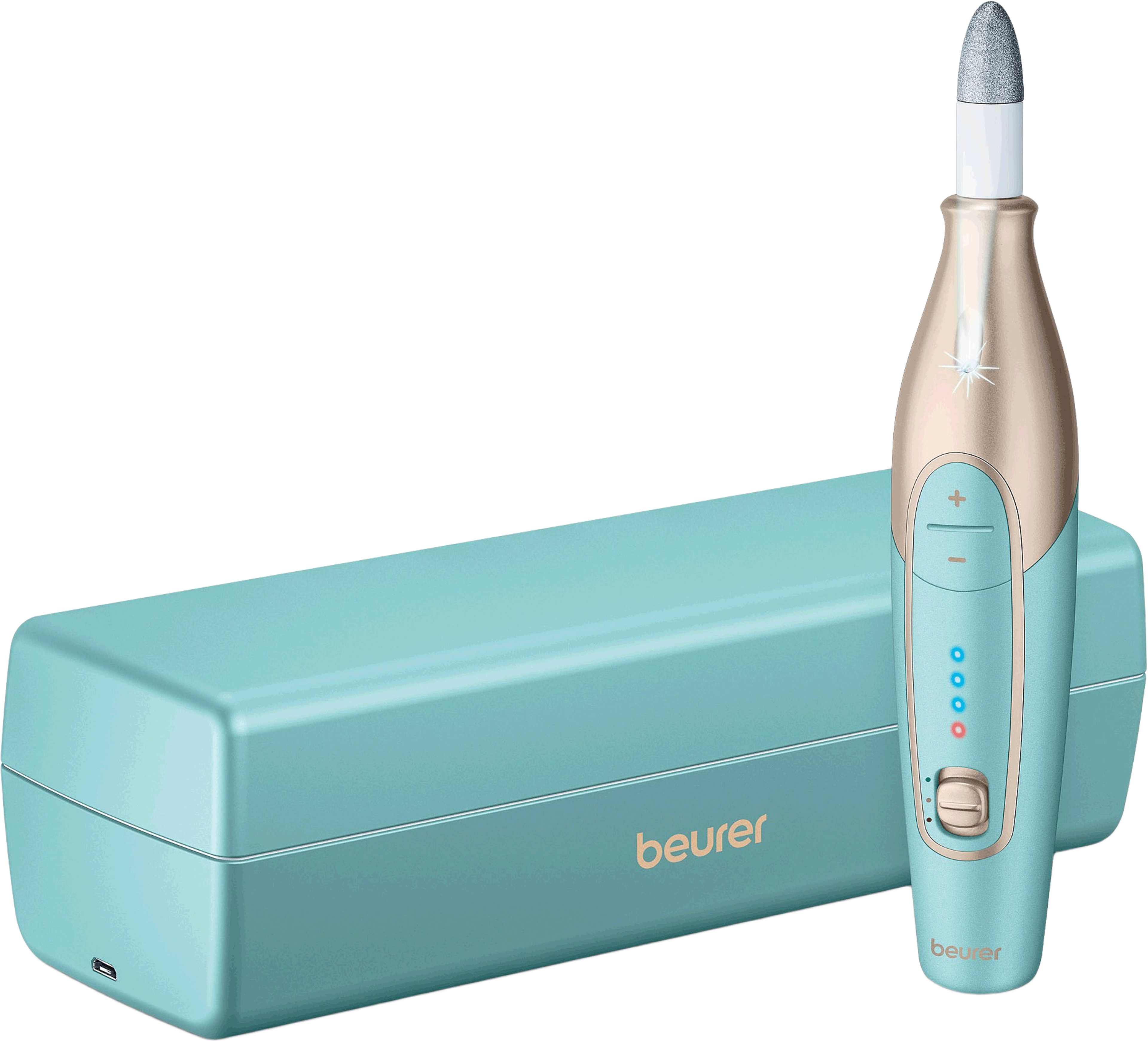 Manikyr & Pedikyr Set Uppladdningsbar Mp 84, från beurer, i färgen turkos. Klicka för att öppna bilden i stort format