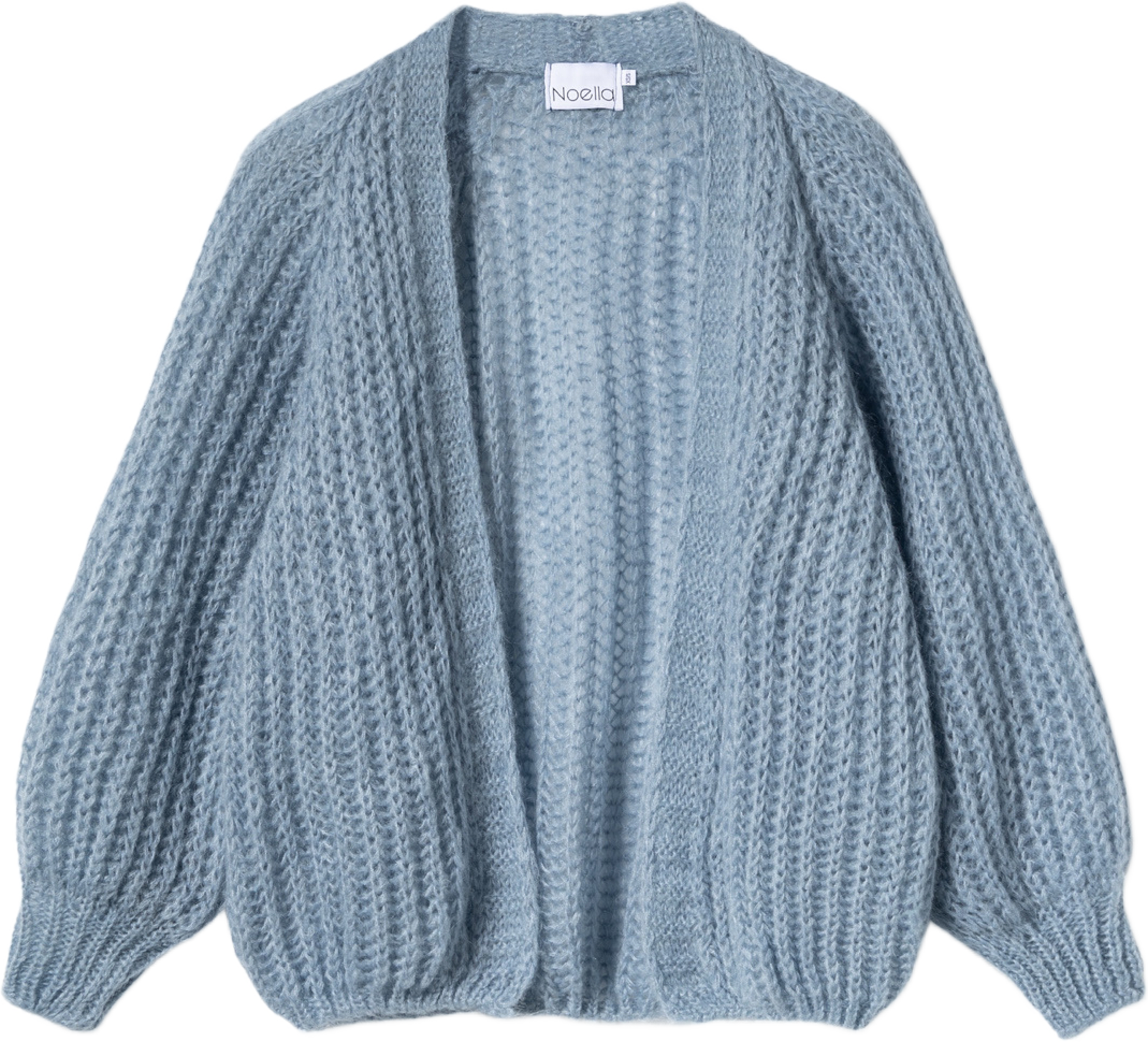 Joseph Knit Cardigan - Dusty Blue, från Noella, i färgen dusty blue. Klicka för att öppna bilden i stort format