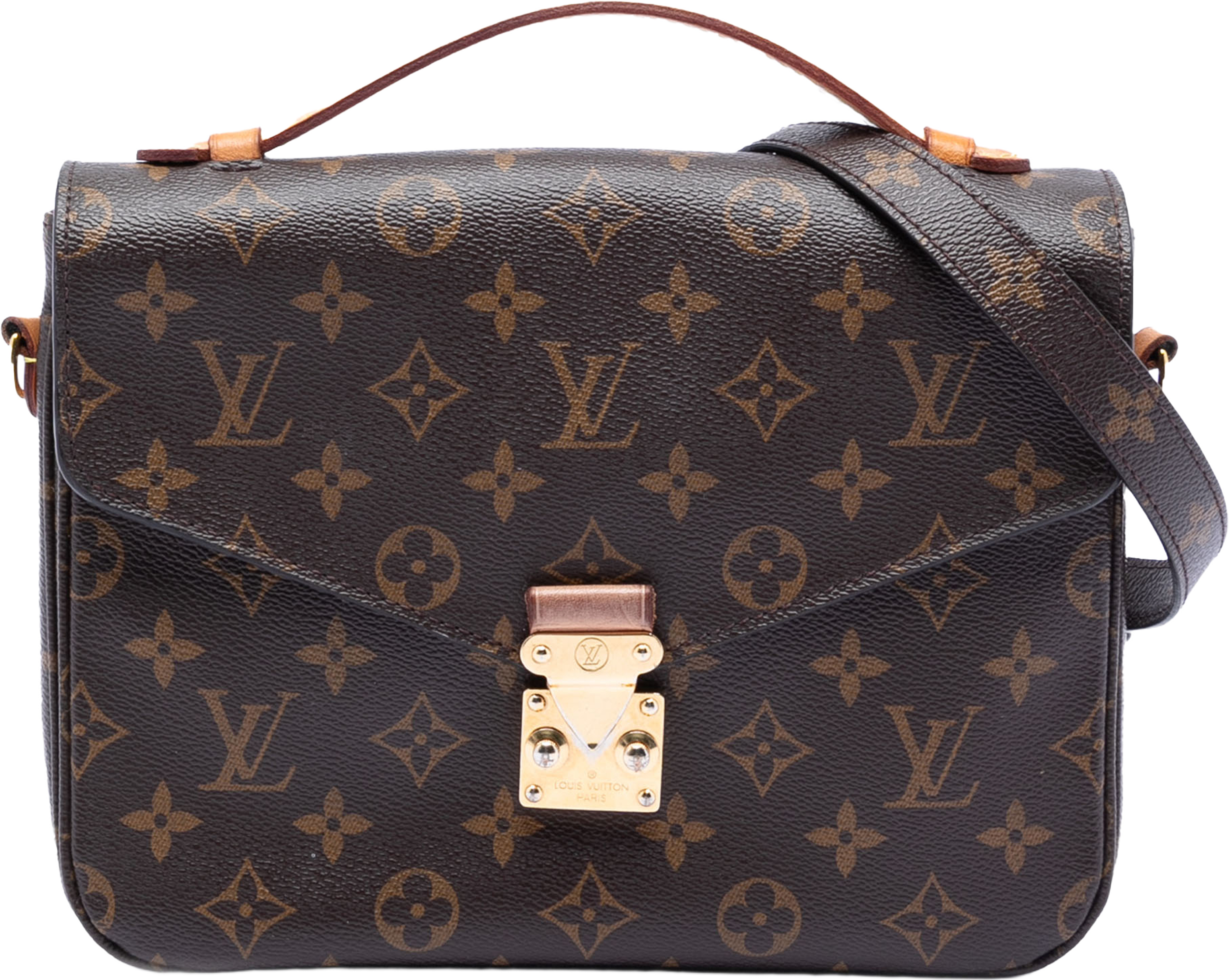 Louis Vuitton Monogram Pochette Metis, från Luxclusif, i färgen brown. Klicka för att öppna bilden i stort format