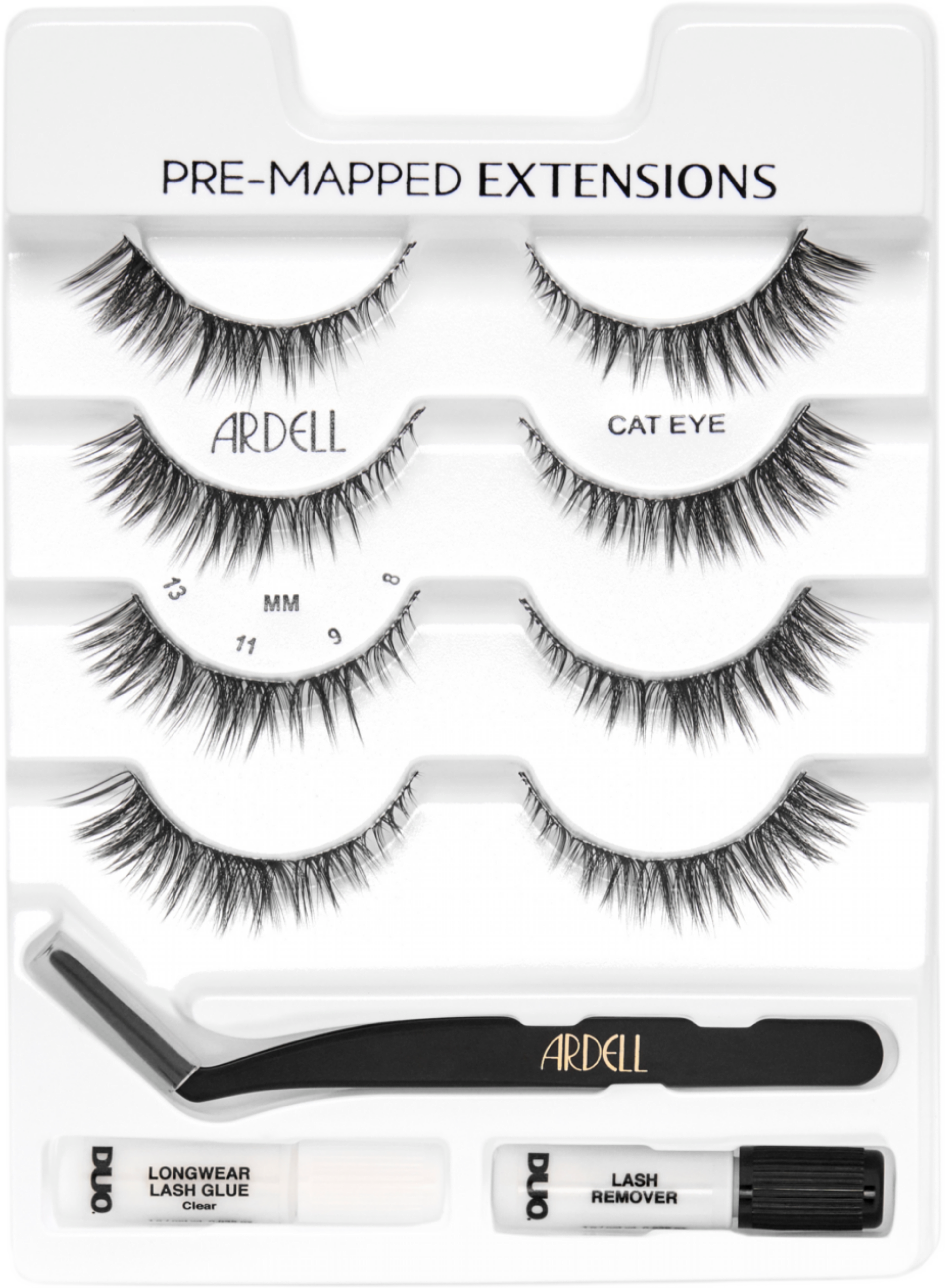Pre-Mapped Extensions Cat Eye, från Ardell, i färgen Cat Eye. Klicka för att öppna bilden i stort format