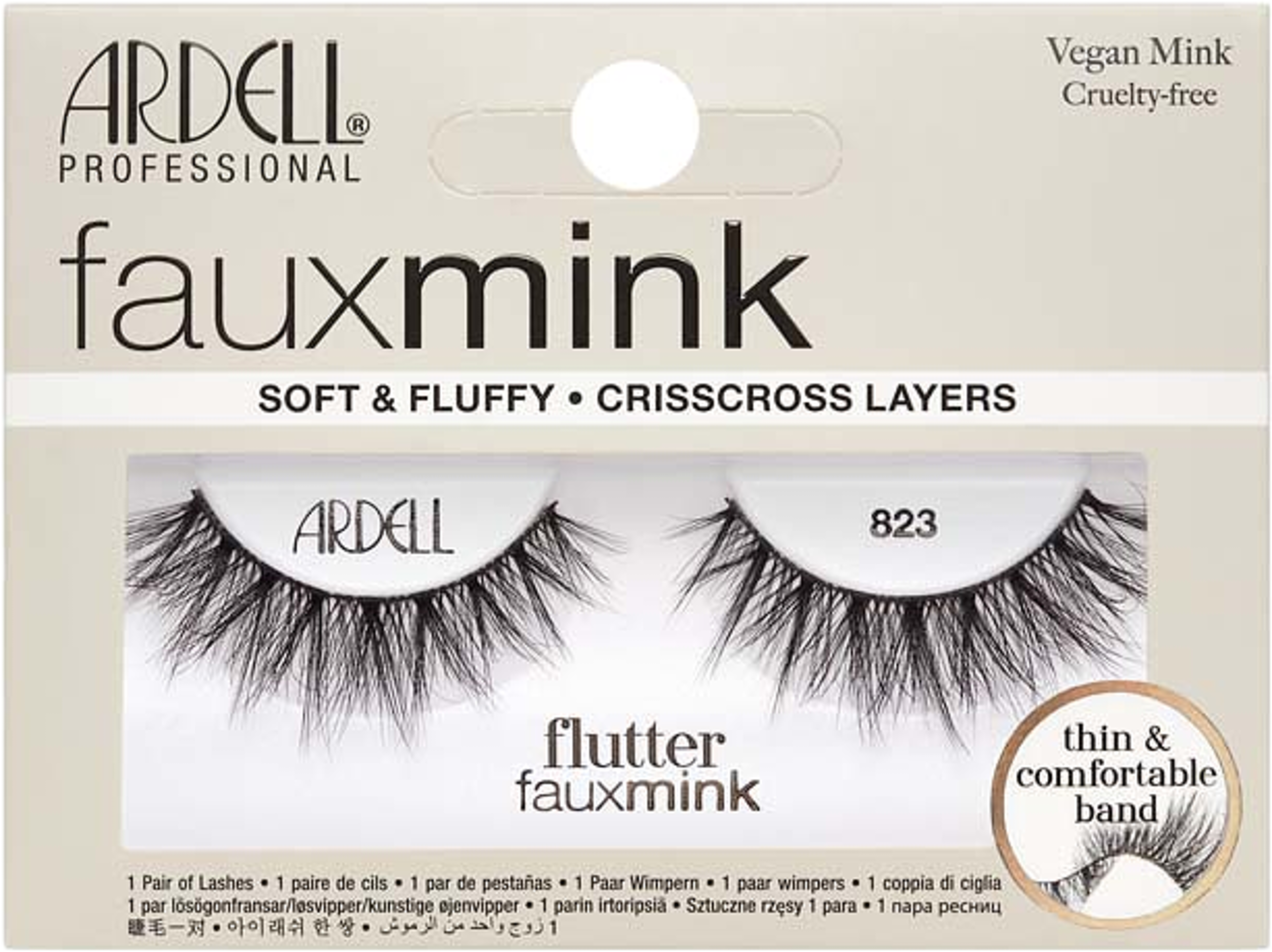 Faux Mink Flutter 823, från Ardell. Klicka för att öppna bilden i stort format