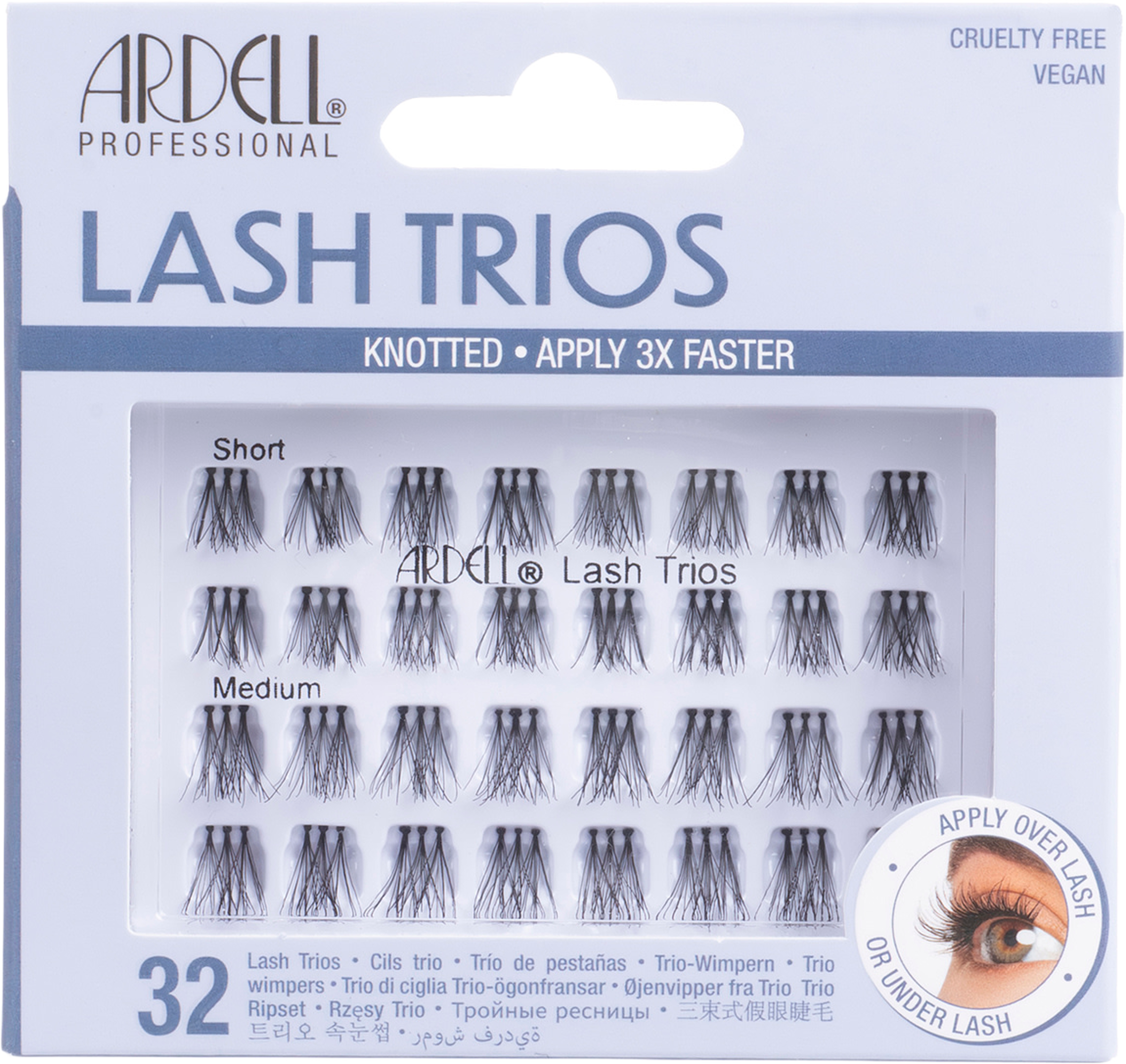 Individual Lash Trios, från Ardell, i färgen Trios. Klicka för att öppna bilden i stort format