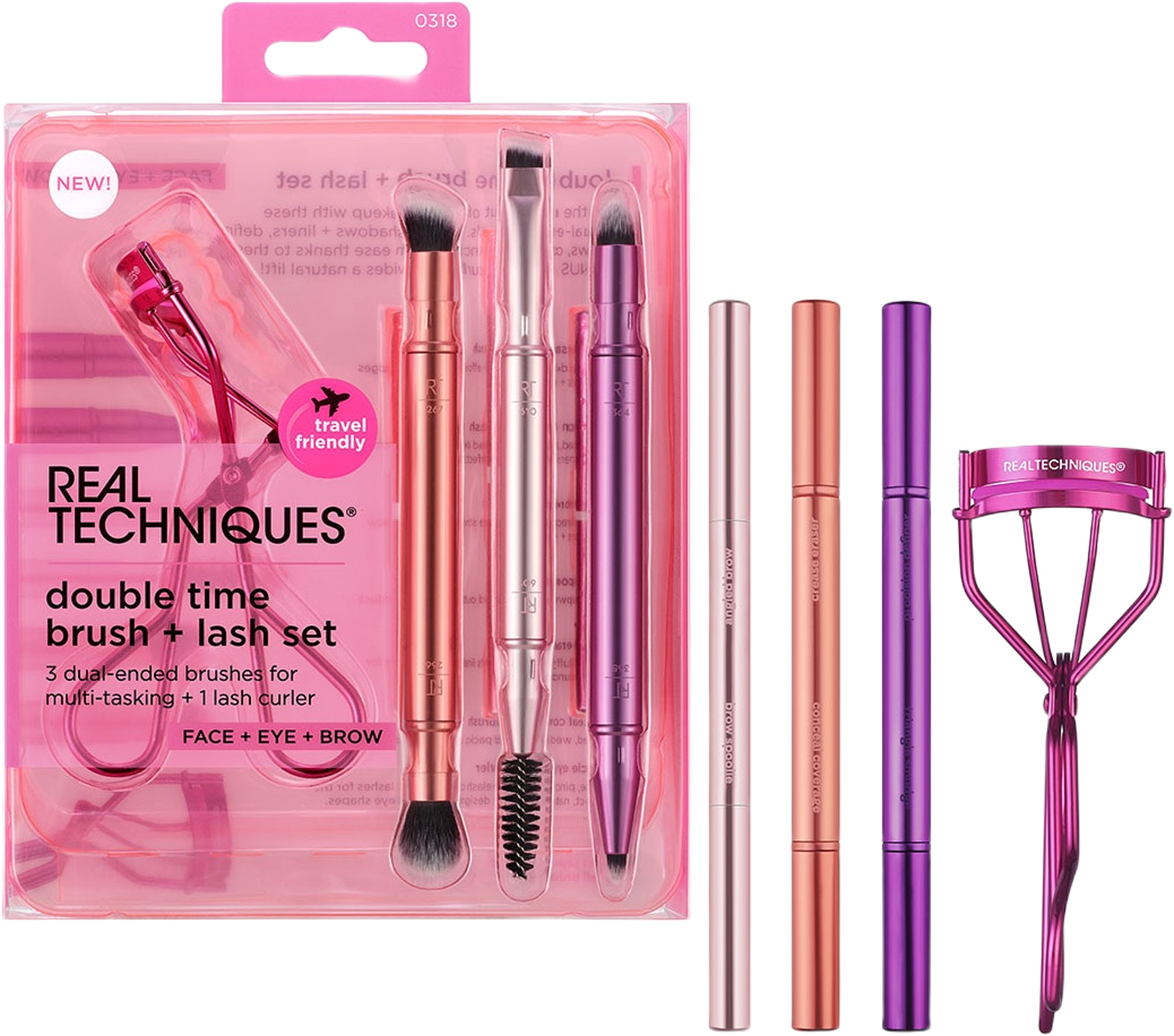 Double Time Retractable Brush Set