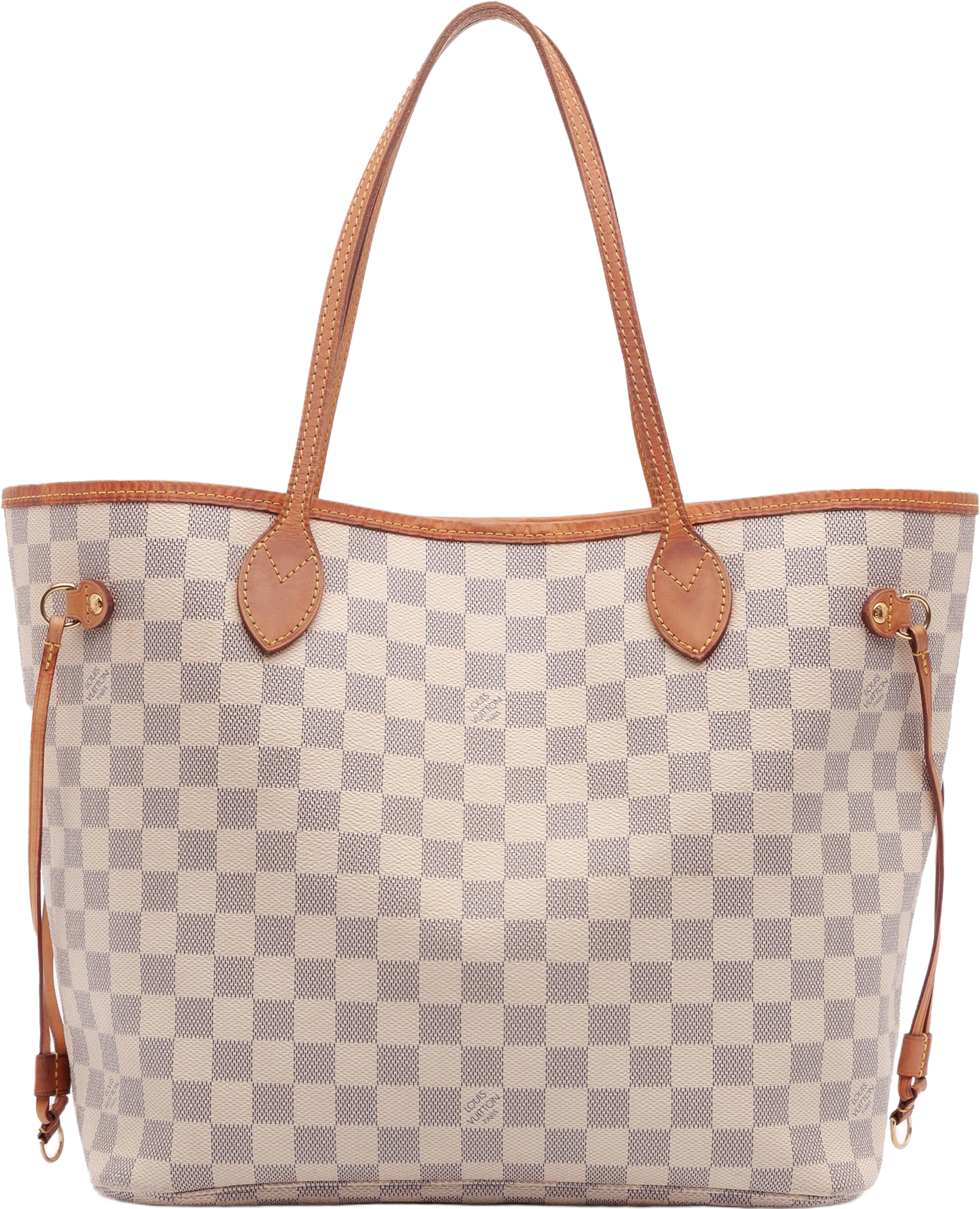 Louis Vuitton Damier Azur Neverfull Mm, från Luxclusif, i färgen white. Klicka för att öppna bilden i stort format