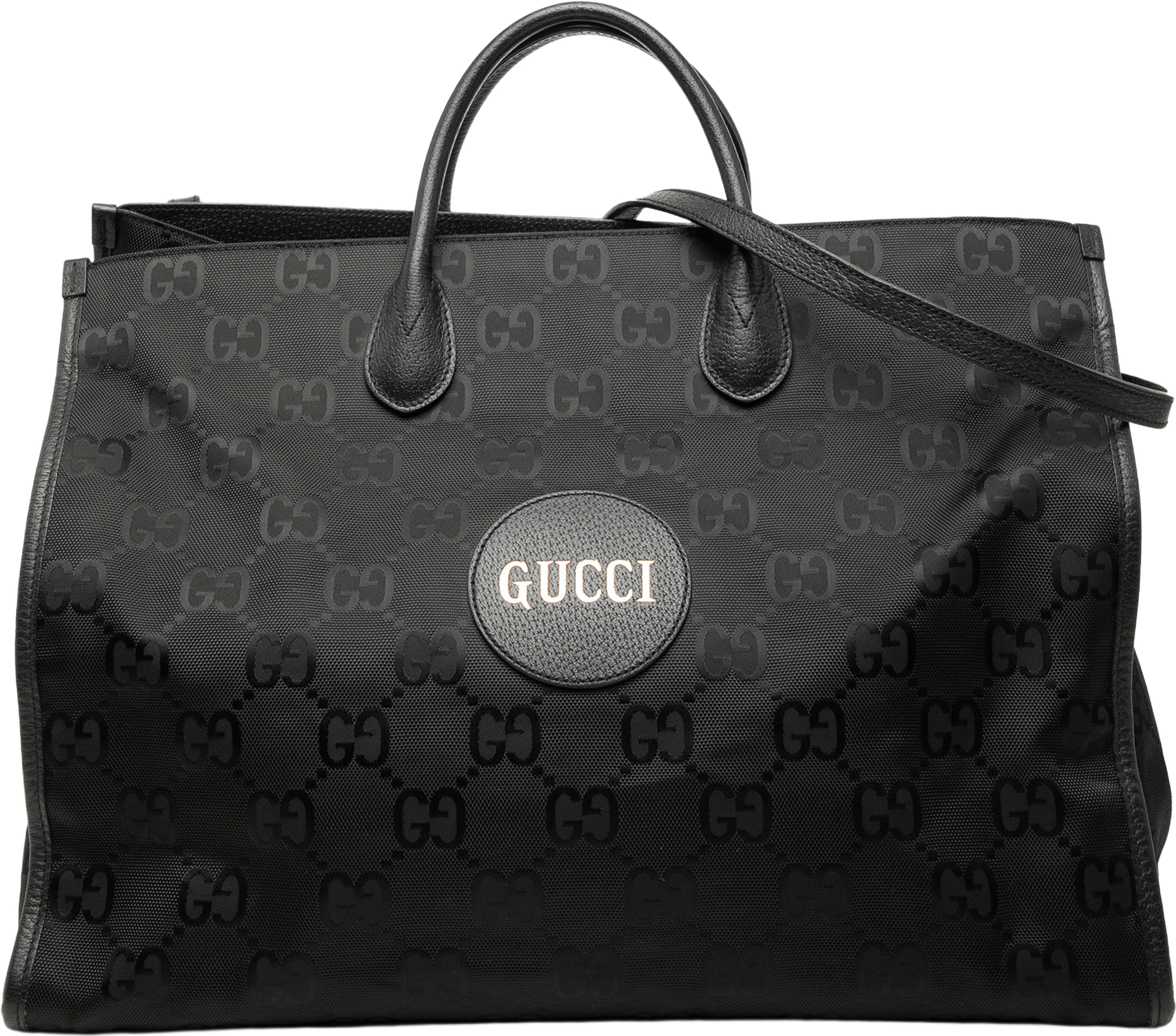 Gucci Gg Econyl Off The Grid Convertible Tote, från Luxclusif, i färgen black. Klicka för att öppna bilden i stort format