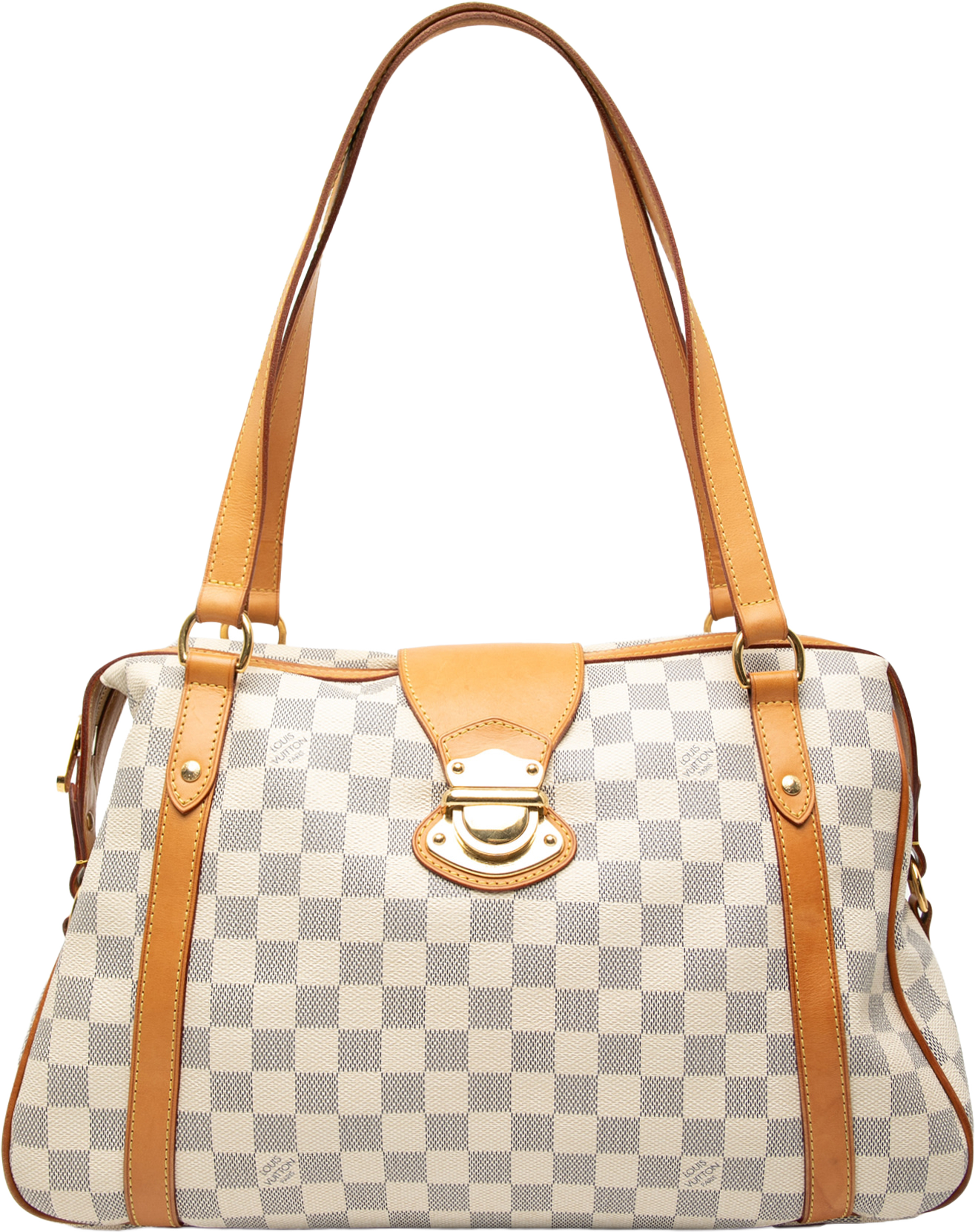 Louis Vuitton Damier Azur Stresa Pm, från Luxclusif, i färgen white. Klicka för att öppna bilden i stort format