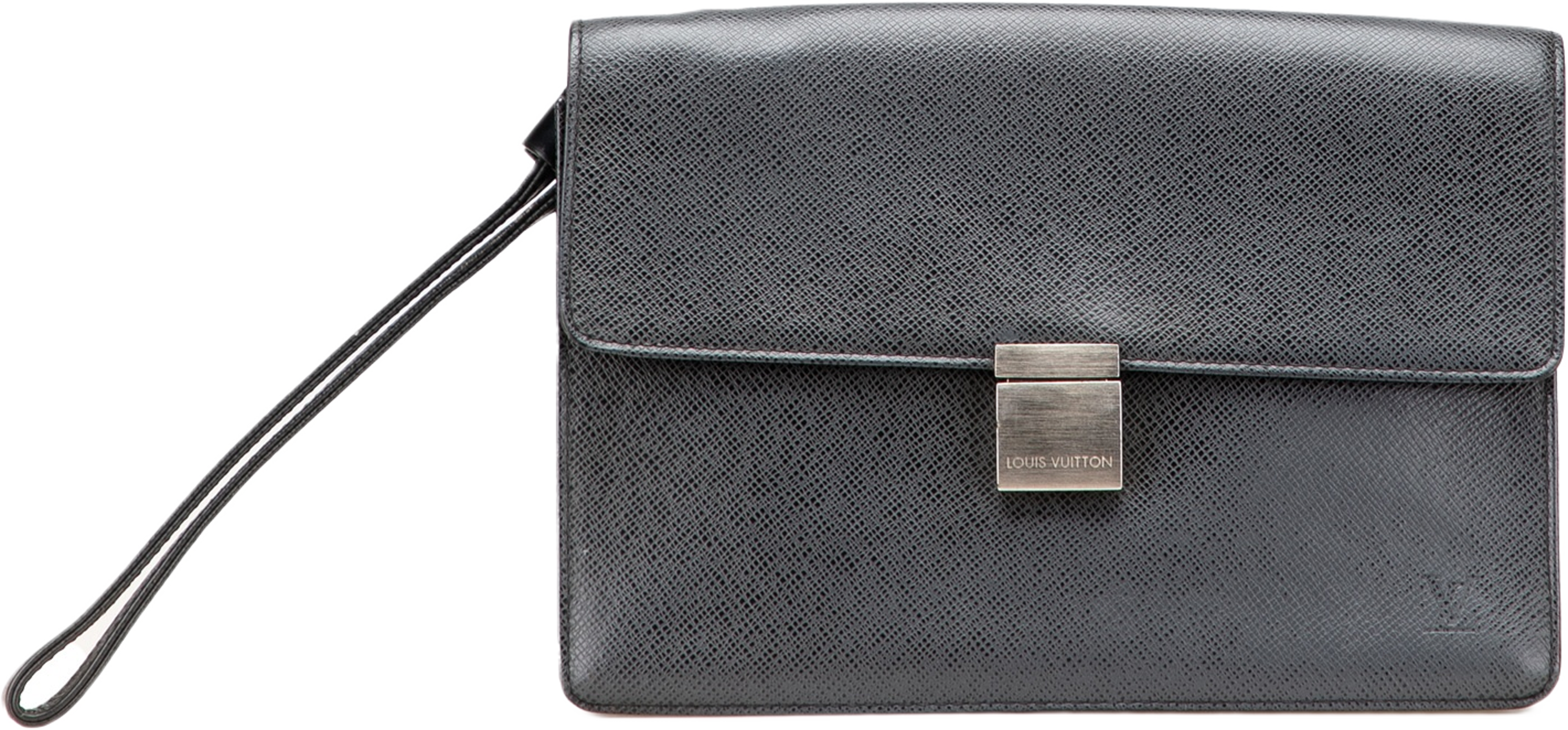 Louis Vuitton Taiga Selenga, från Luxclusif, i färgen black. Klicka för att öppna bilden i stort format