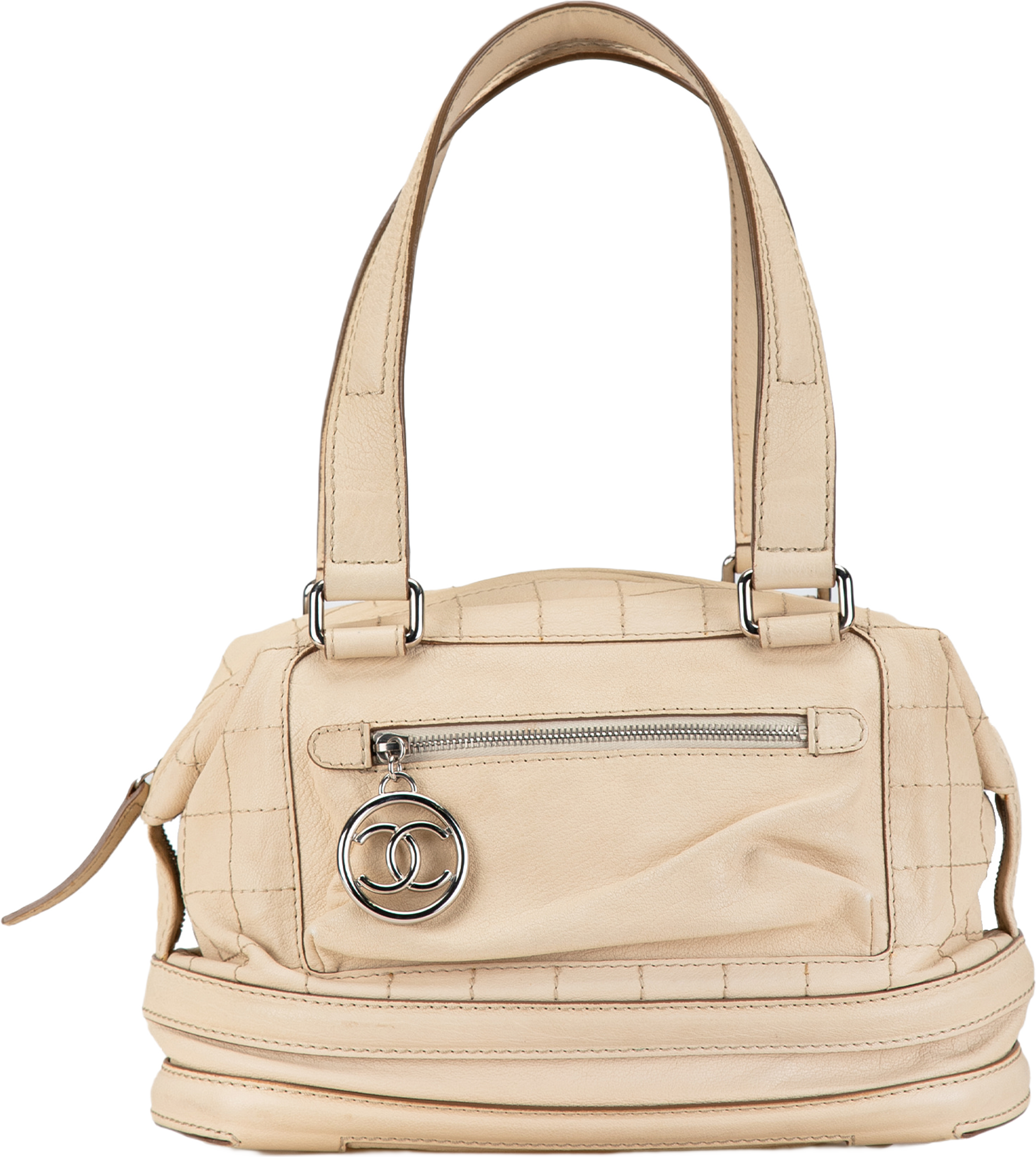 Chanel Goatskin Square Stitch Essential Bowler