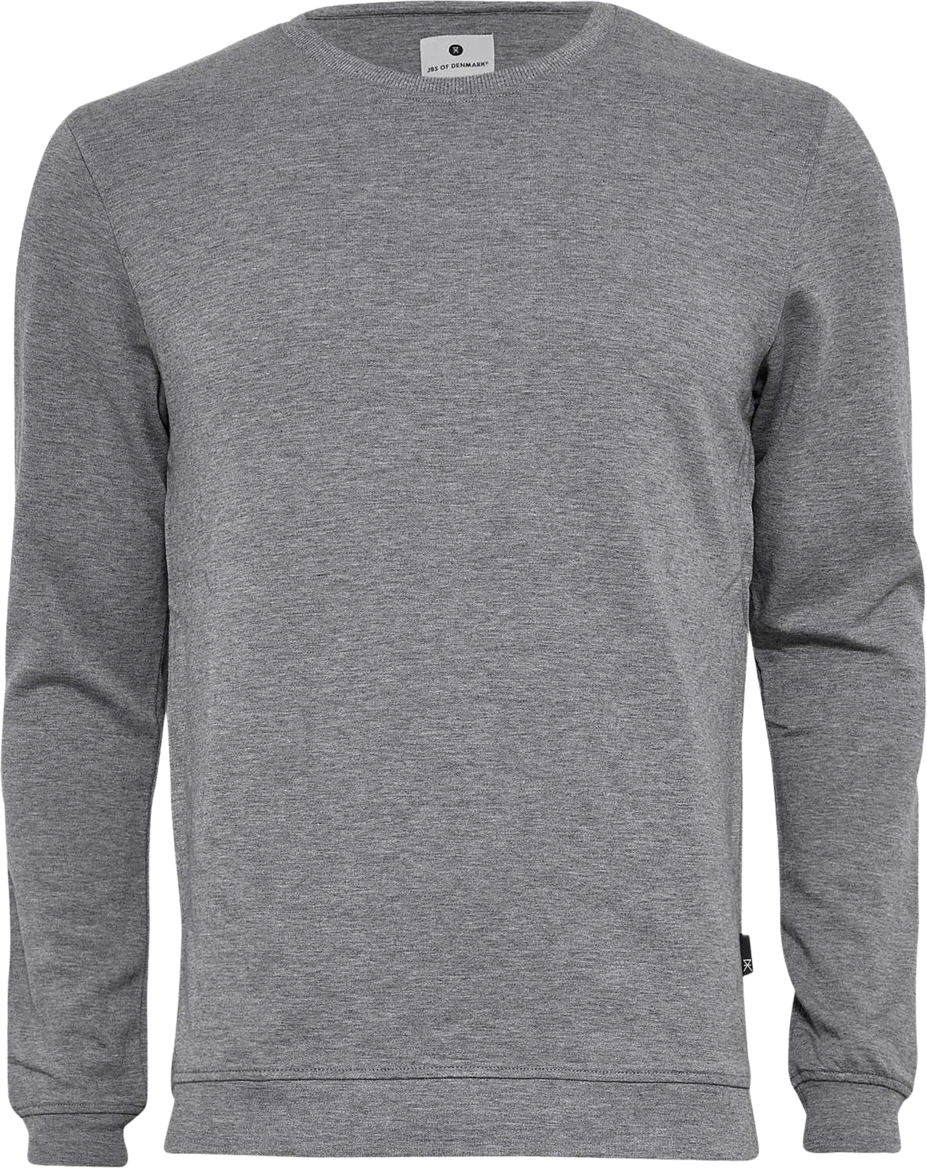 Bambu Sweatshirt, Fsc, från JBS of Denmark, i färgen light grey melange. Klicka för att öppna bilden i stort format