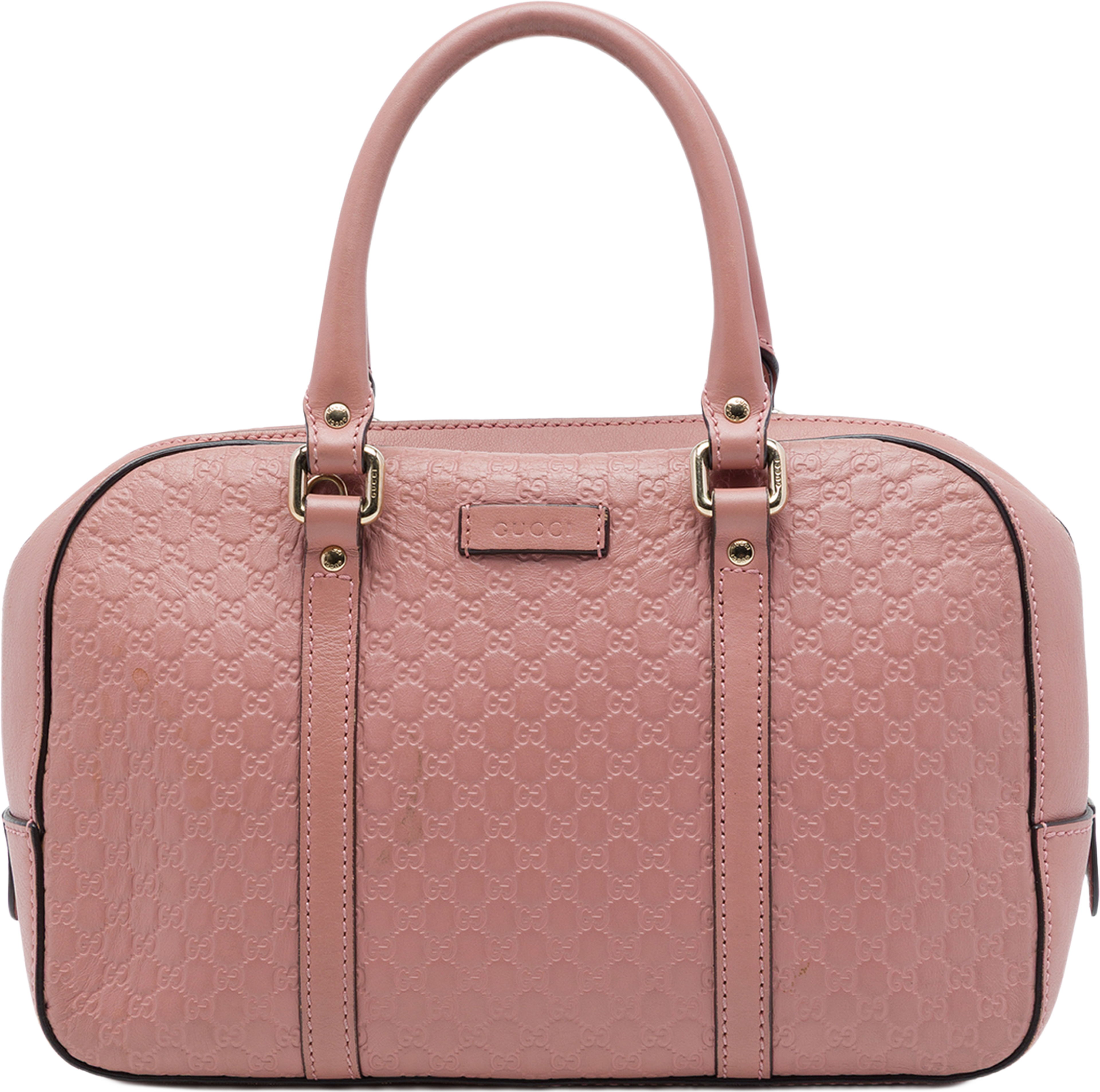Gucci Small Microguccissima Satchel, från Luxclusif, i färgen rosa. Klicka för att öppna bilden i stort format
