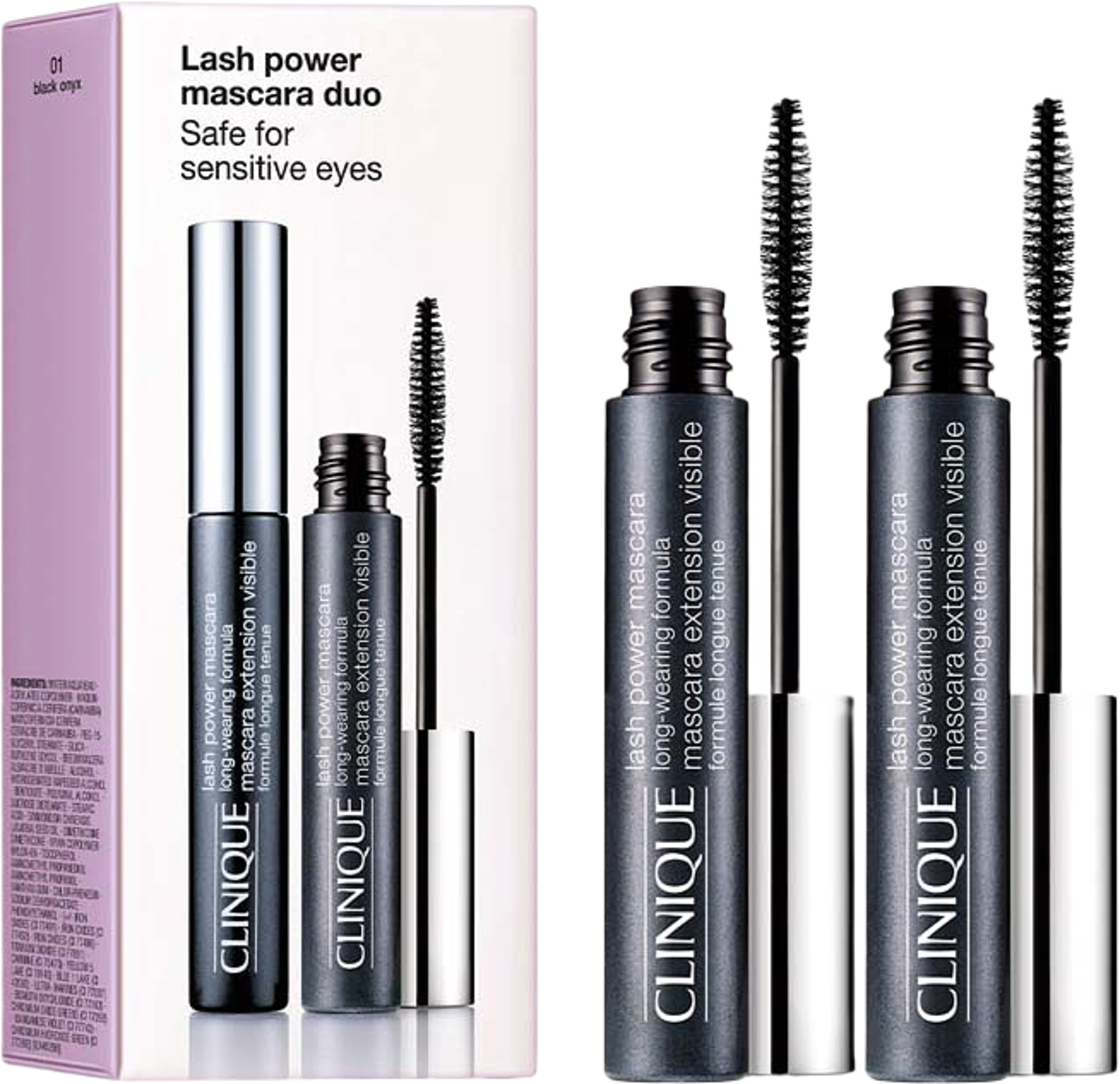 Lash power mascara duo set, från Clinique, i färgen Black Onyx. Klicka för att öppna bilden i stort format
