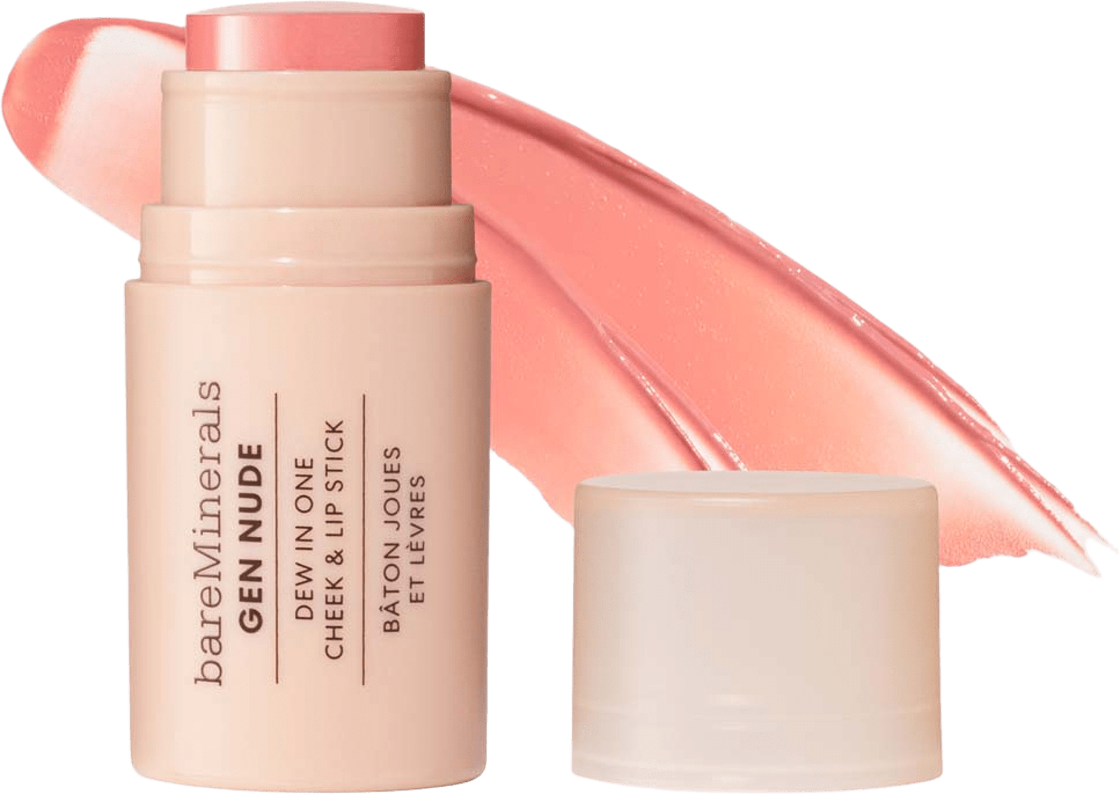Gen Nude Dew in One Cheek & Lip Stick, från bareMinerals, i färgen Call My Blush. Klicka för att öppna bilden i stort format