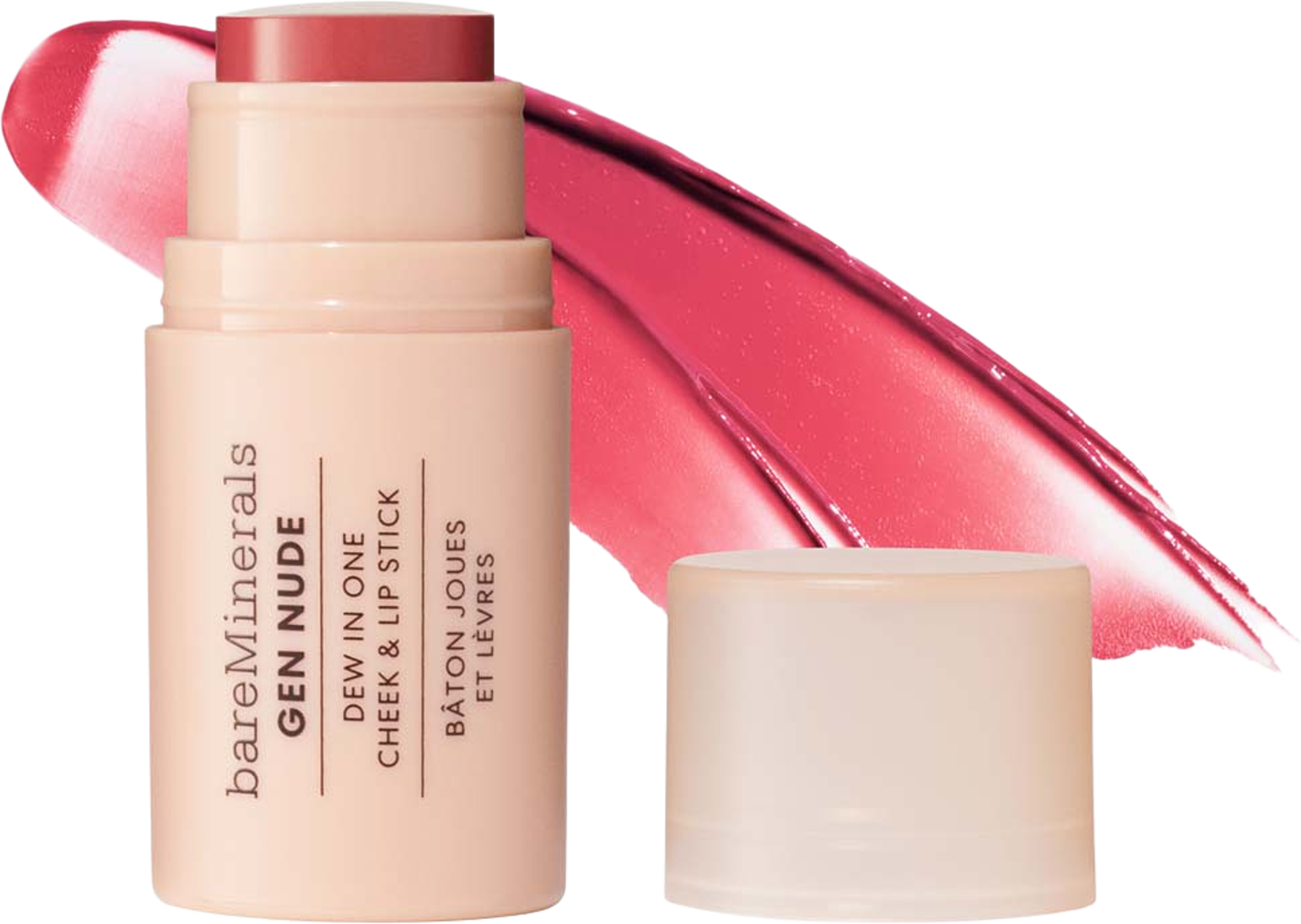 Gen Nude Dew in One Cheek & Lip Stick, från bareMinerals, i färgen Brick It On. Klicka för att öppna bilden i stort format