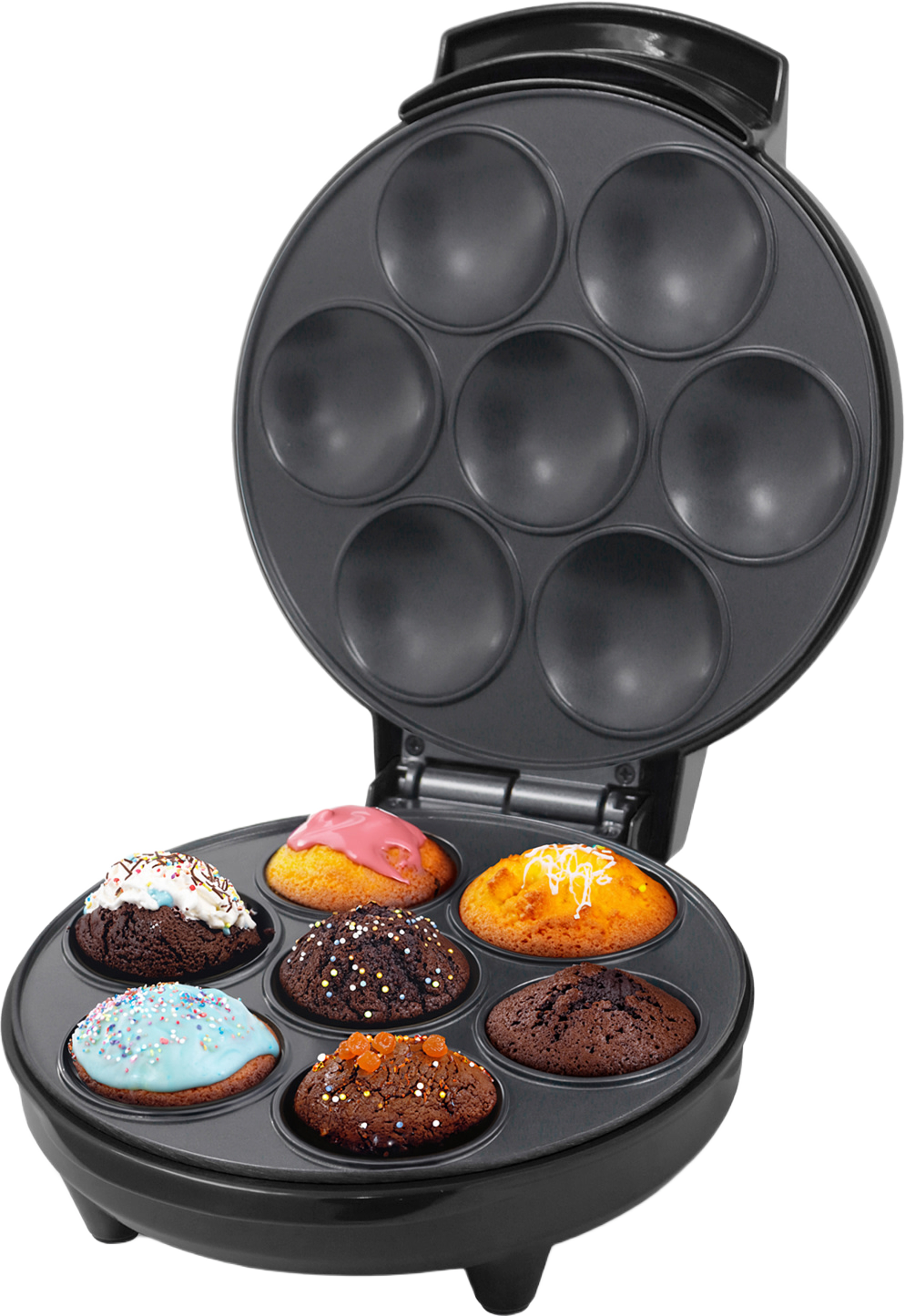 Muffin Maker Ceramic 7 Muffins 700w Mm400 Svart