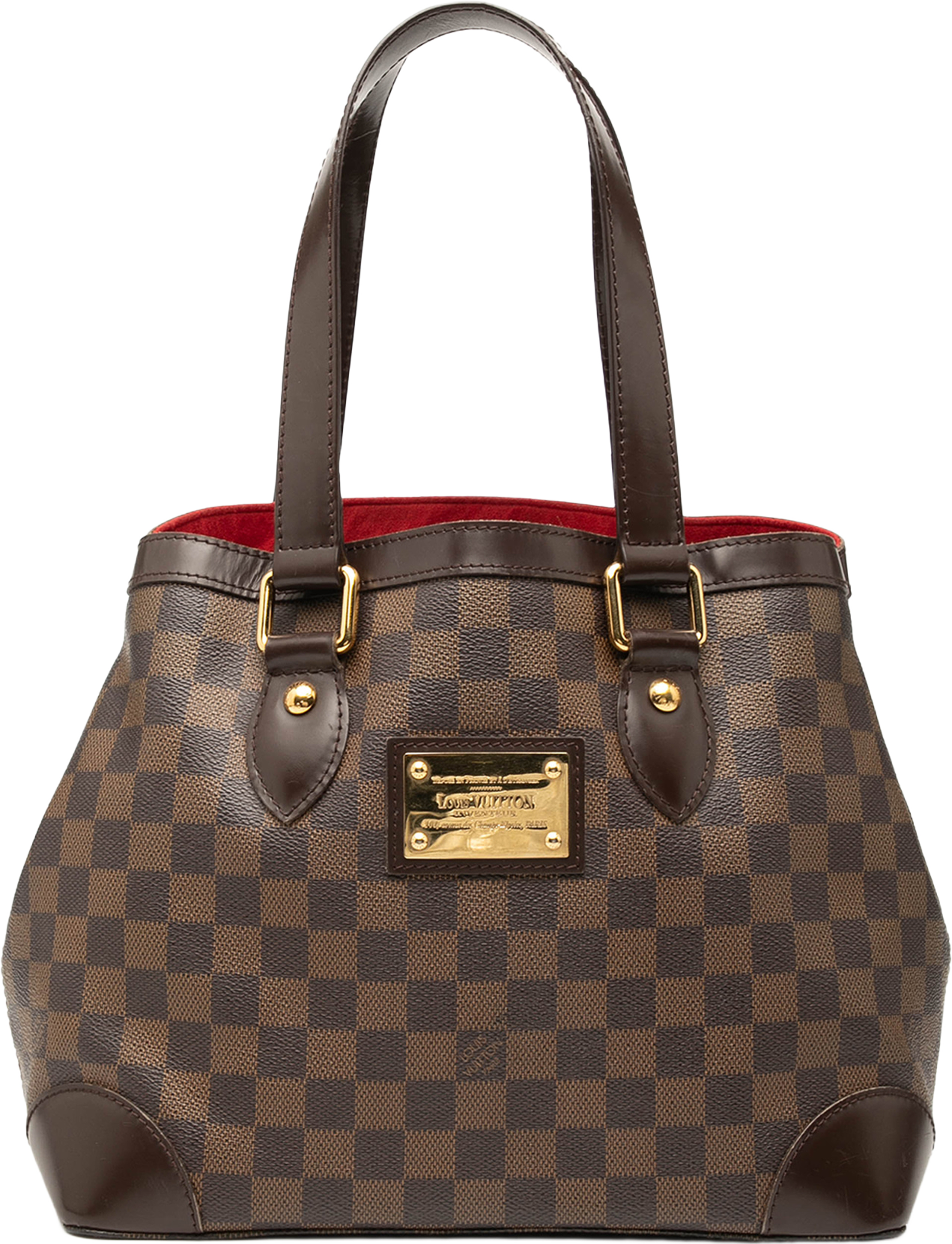 Louis Vuitton Damier Ebene Hampstead Pm, från Luxclusif, i färgen brown. Klicka för att öppna bilden i stort format