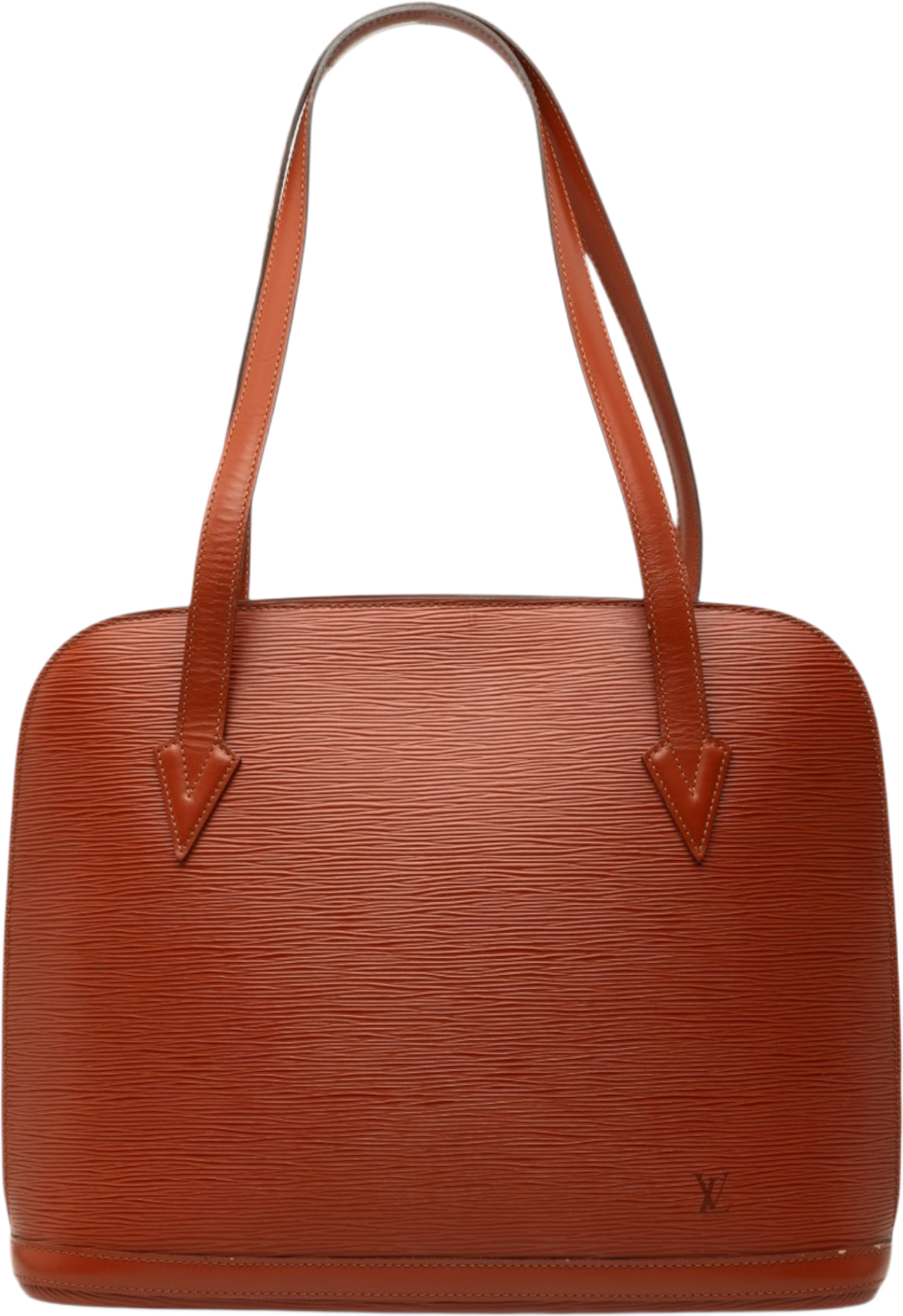 Louis Vuitton Epi Lussac, från Luxclusif, i färgen brun. Klicka för att öppna bilden i stort format