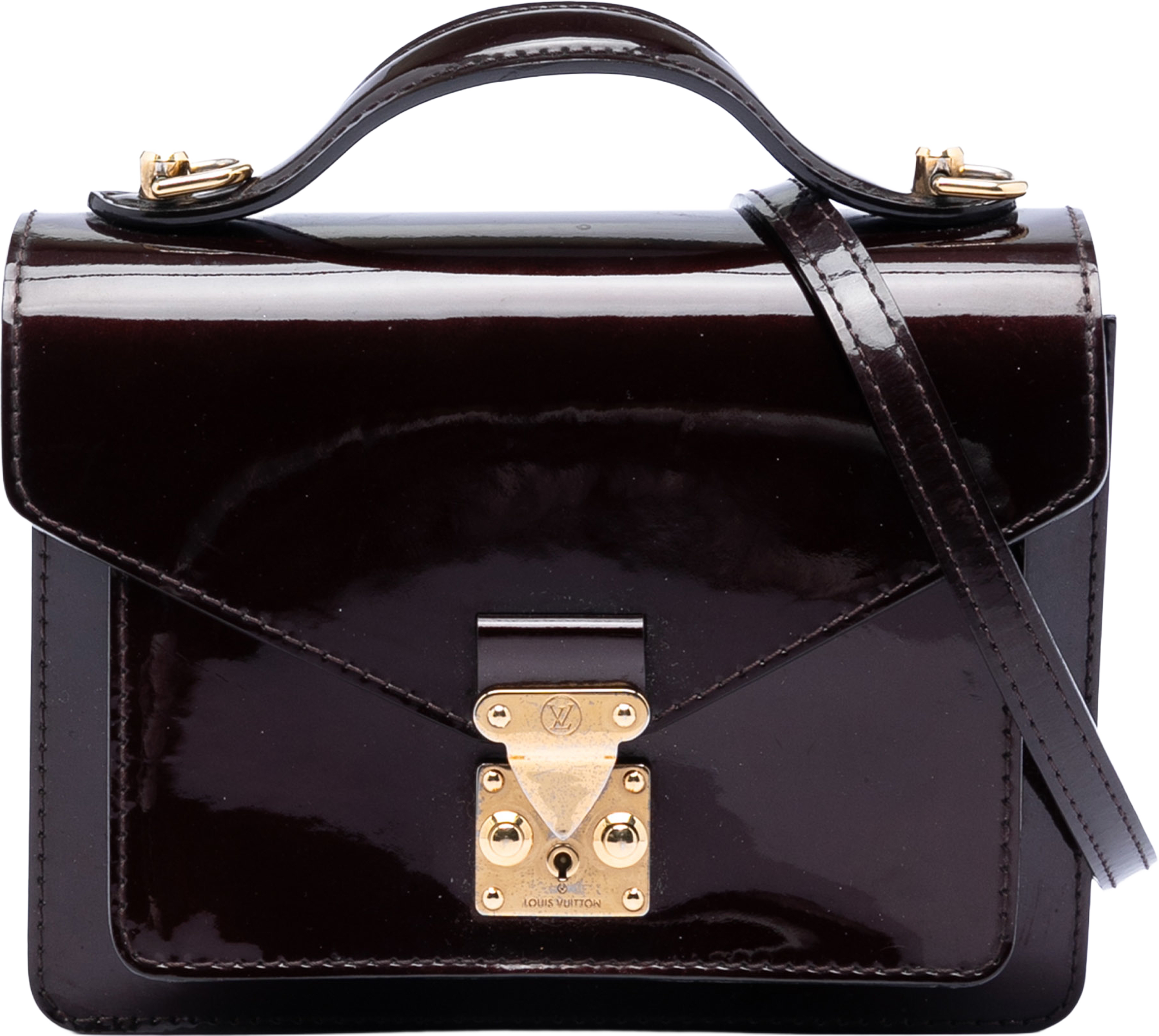 Louis Vuitton Vernis Monceau Bb, från Luxclusif, i färgen purple. Klicka för att öppna bilden i stort format