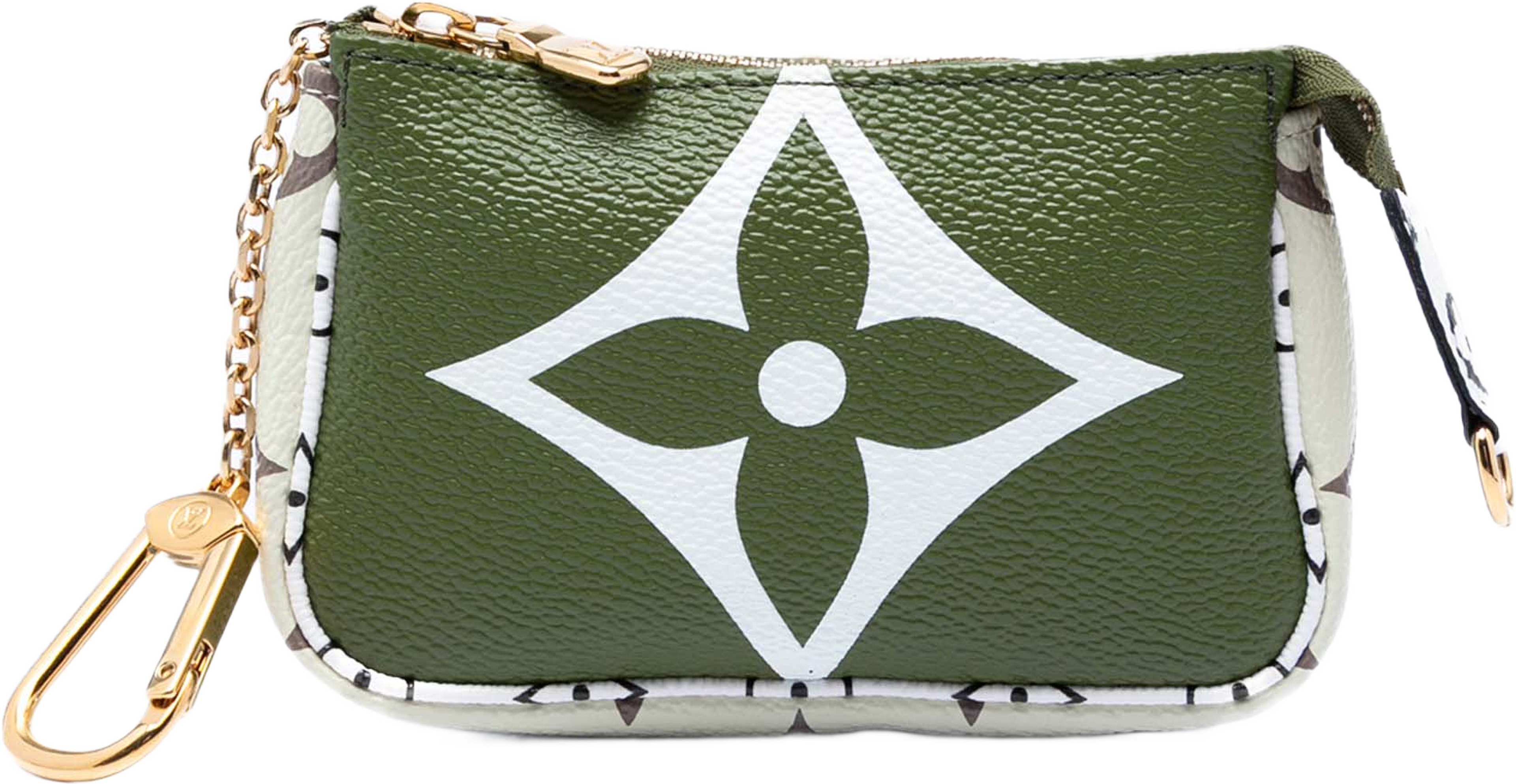 Louis Vuitton Monogram Giant Micro Pochette Accessoires, från Luxclusif, i färgen grön. Klicka för att öppna bilden i stort format