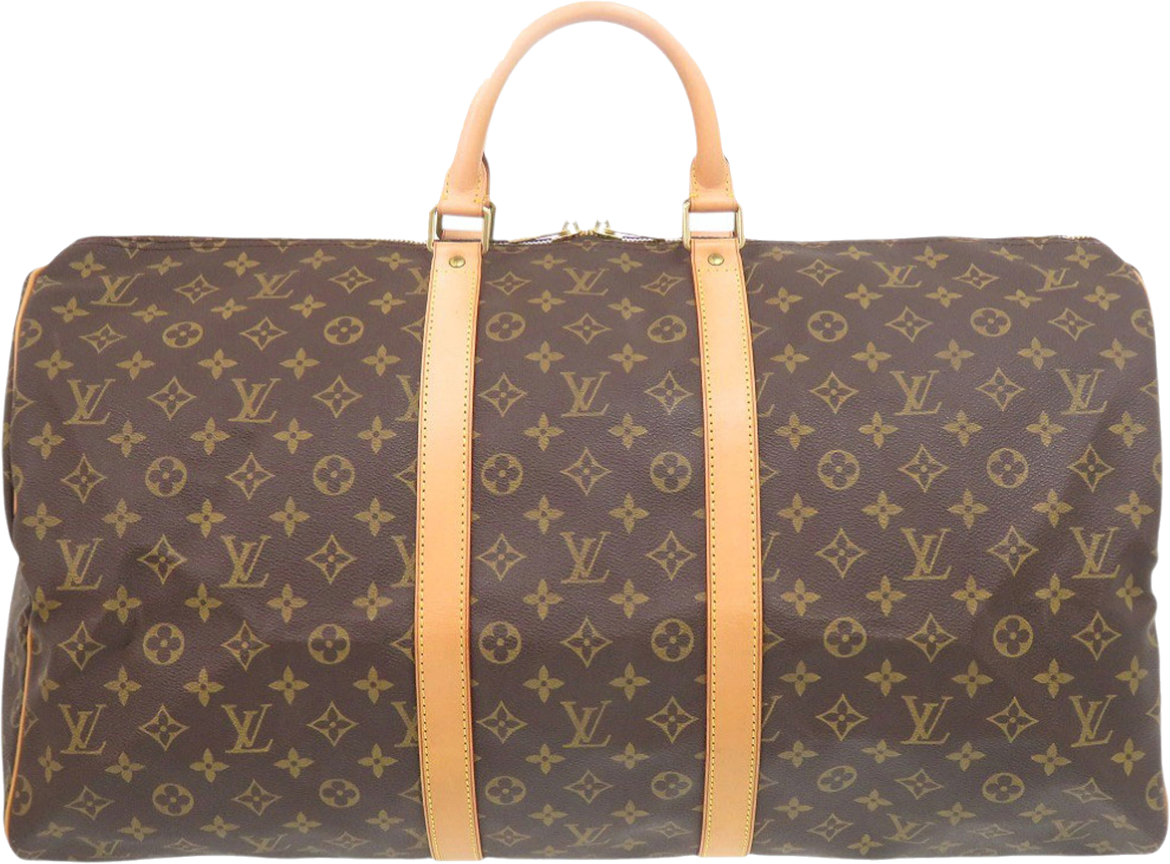 Louis Vuitton Monogram Keepall 55, från Luxclusif, i färgen brown. Klicka för att öppna bilden i stort format