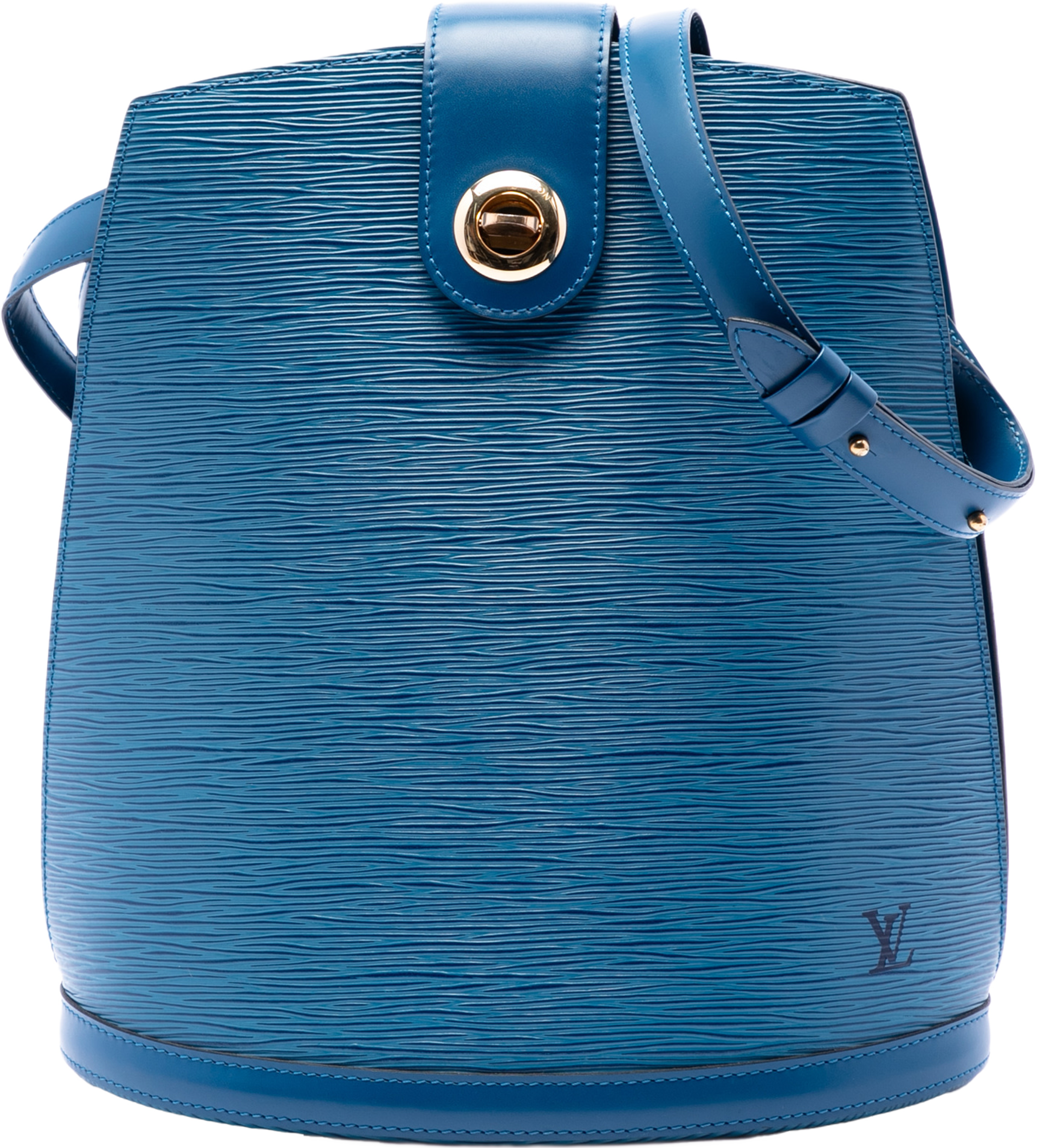 Louis Vuitton Epi Cluny, från Luxclusif, i färgen blue. Klicka för att öppna bilden i stort format